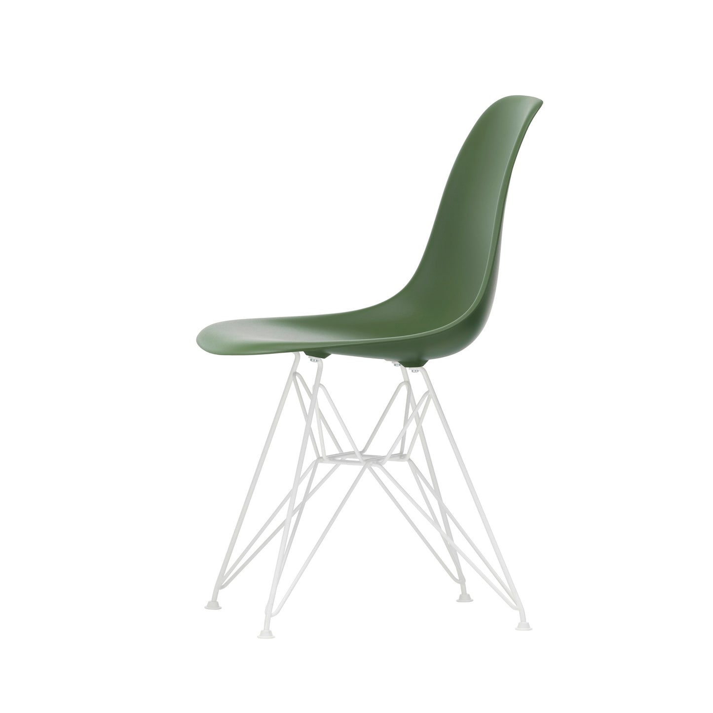 Vitra Eames Plastic Side Chair DSR RE Kunststoff Stuhl Gestell weiß - Farbe wählbar