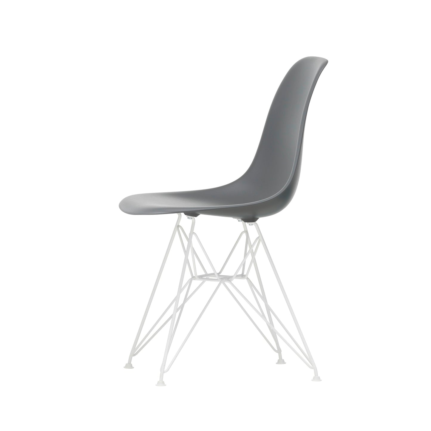 Vitra Eames Plastic Side Chair DSR RE Kunststoff Stuhl Gestell weiß - Farbe wählbar