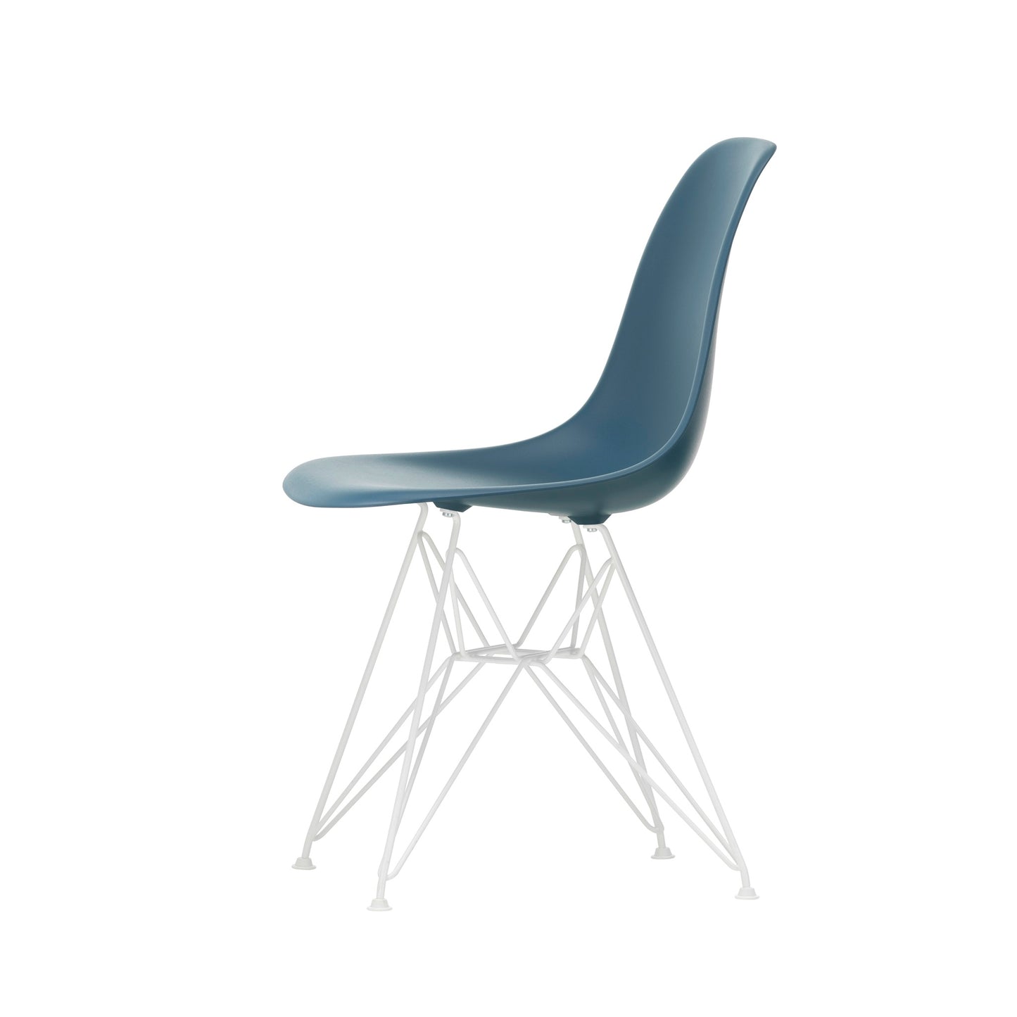 Vitra Eames Plastic Side Chair DSR RE Kunststoff Stuhl Gestell weiß - Farbe wählbar