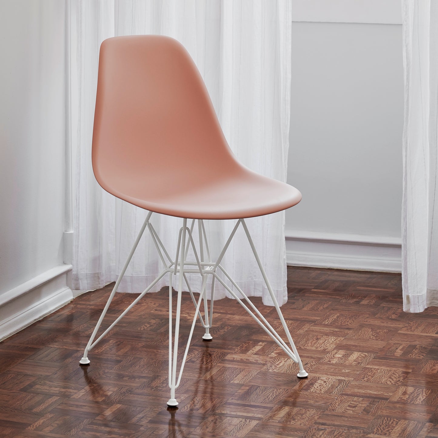 Vitra Eames Plastic Side Chair DSR RE Kunststoff Stuhl Gestell weiß - Farbe wählbar