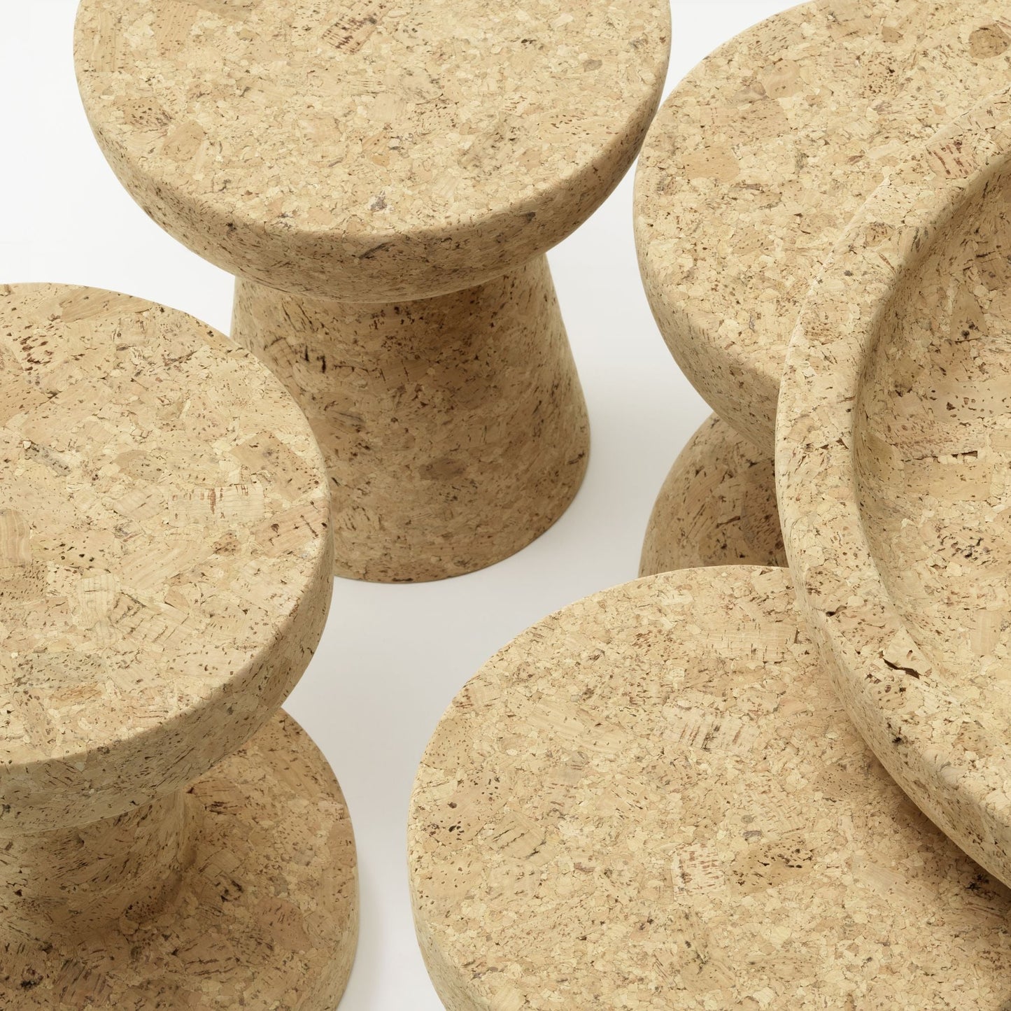 Vitra Cork Family Jasper Morrison Hocker Beistelltisch rund