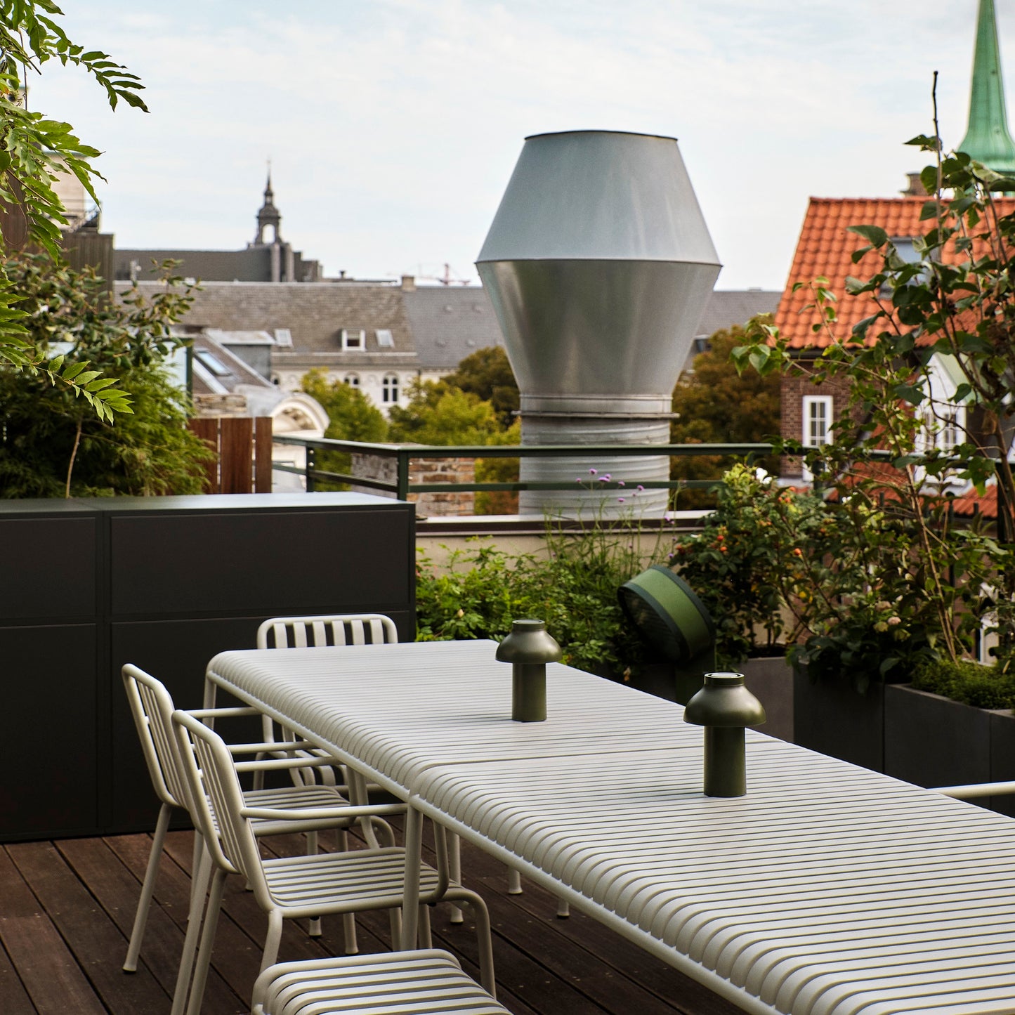 HAY Palissade Table Outdoor-Tisch Stahl 170 x 90 H 75cm