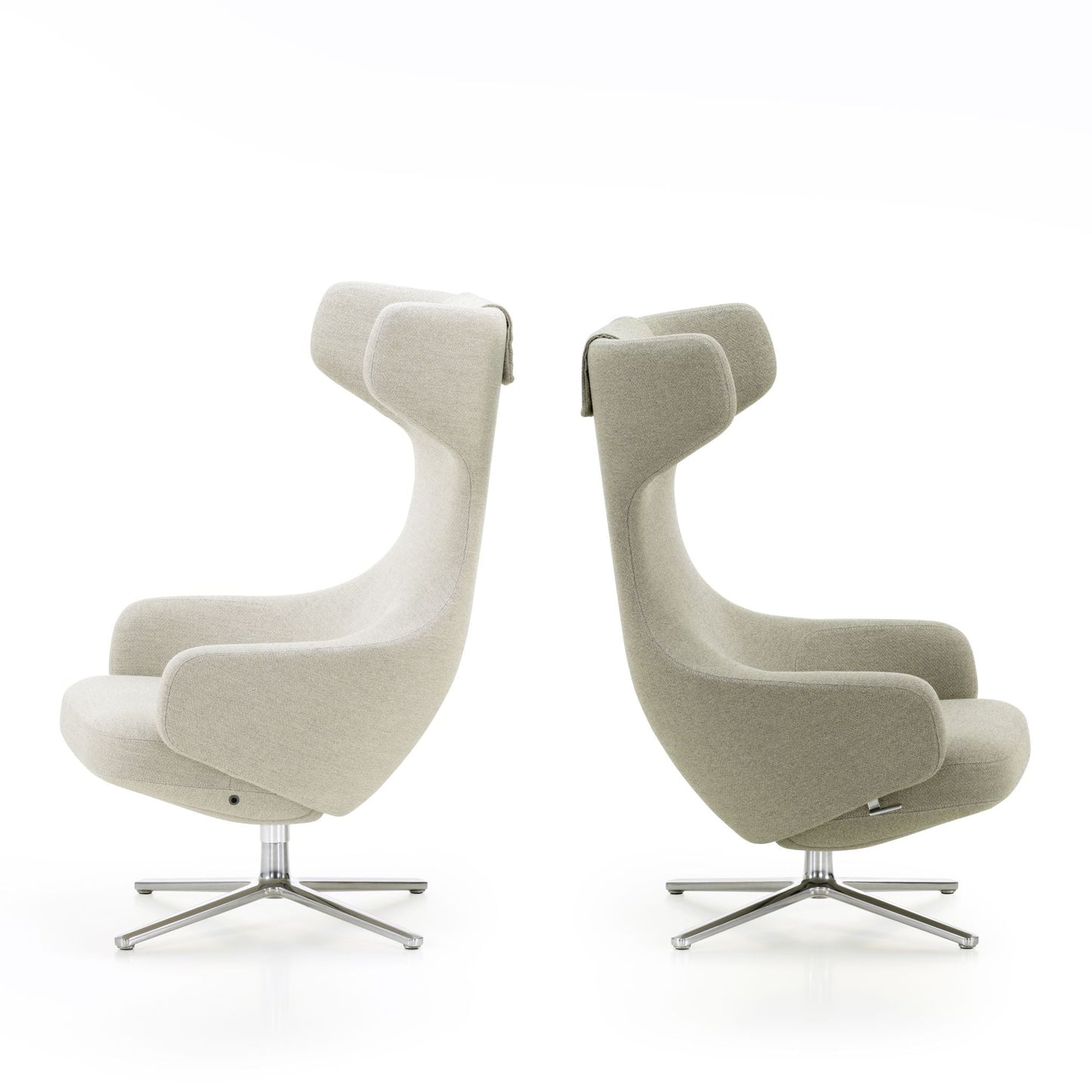 Vitra Grand Repos Loungesessel drehbar Ohrensessel einzeln Synchronmechanik