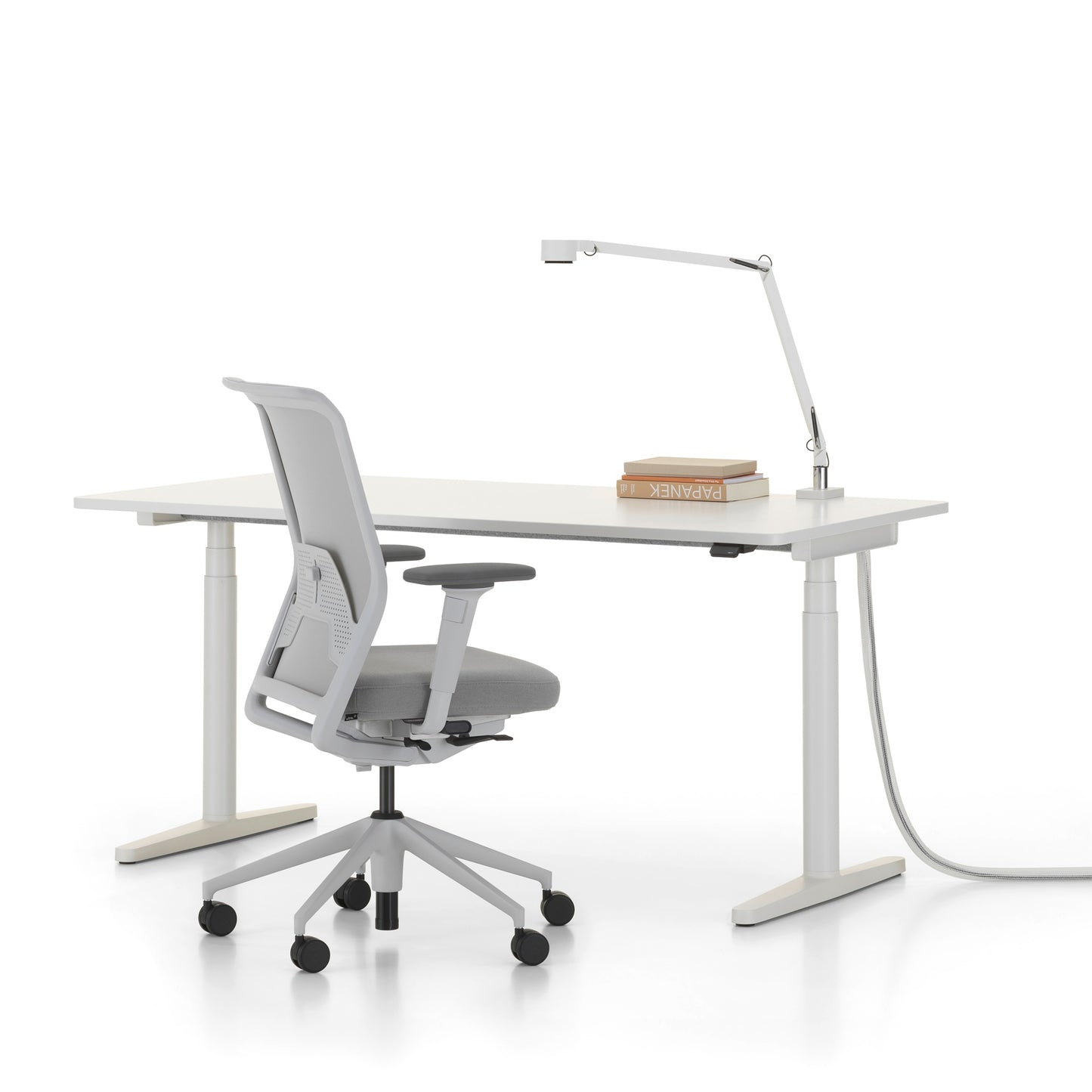 Vitra ID Mesh Bürostuhl mit Netzrücken Diamond Mesh Sitzbezug Plano