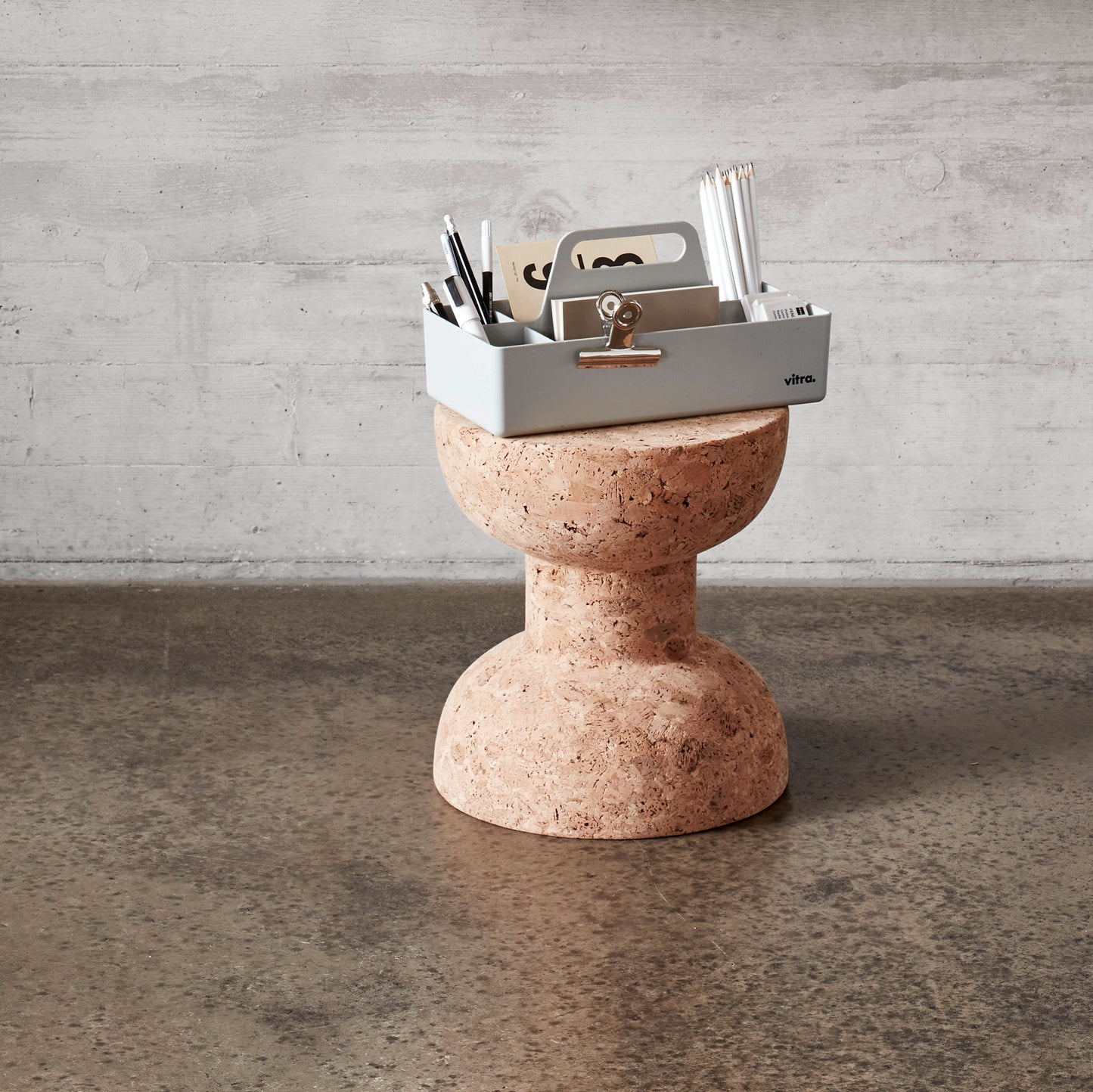 Vitra Toolbox RE Aufbewahrungsbox Kunststoff recycelt grau