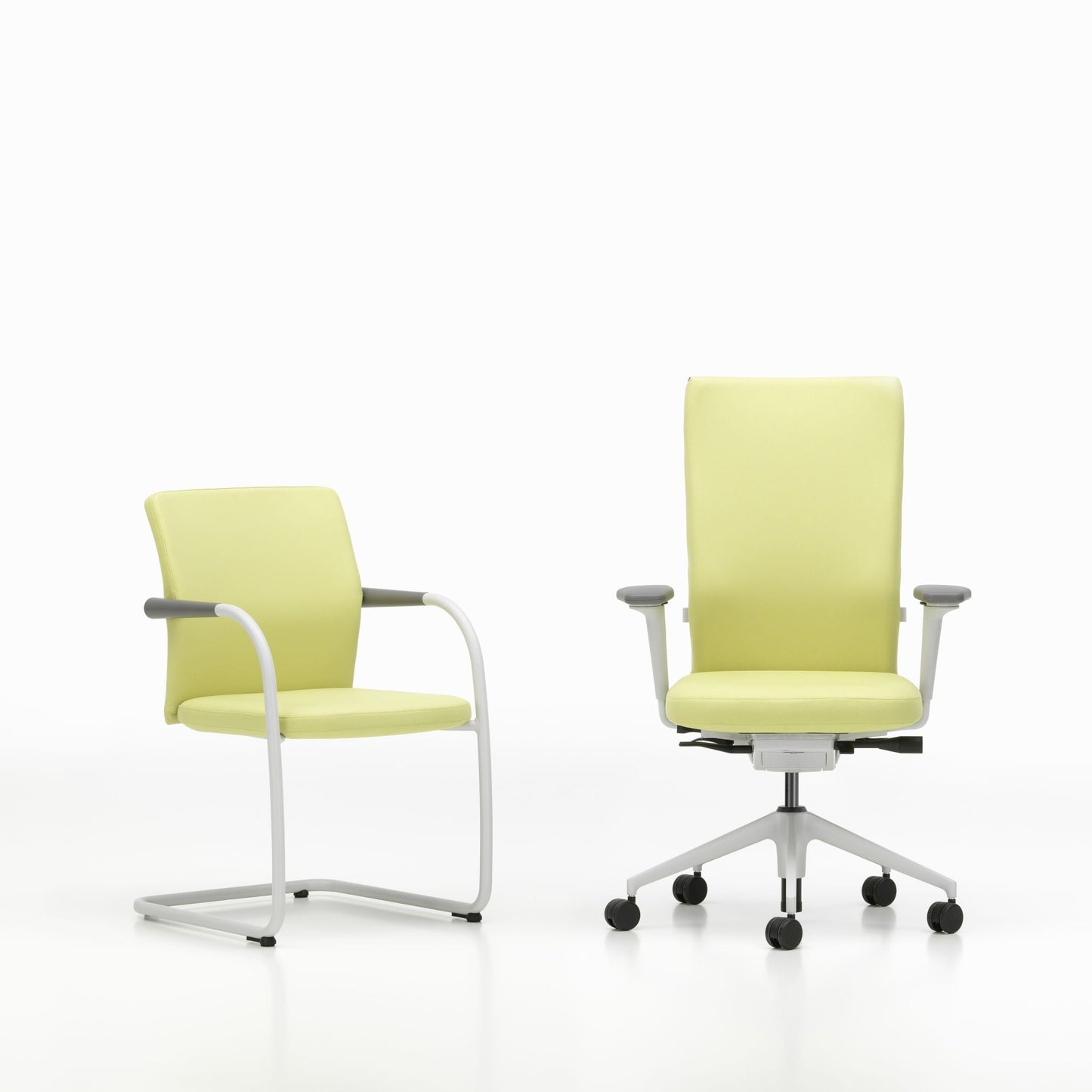 Vitra ID Soft L Bürostuhl hohe Rückenlehne gepolstert Bezug Laser RE