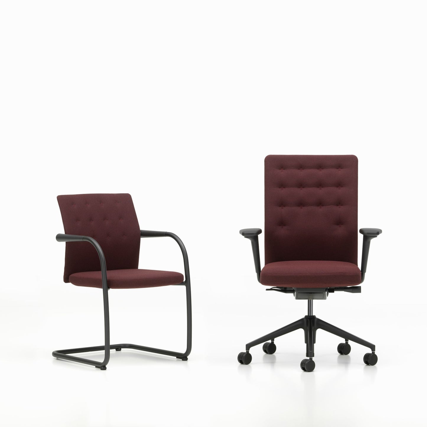 Vitra ID Trim Bürostuhl Sitz- und Rückenlehne gepolstert Bezug Plano