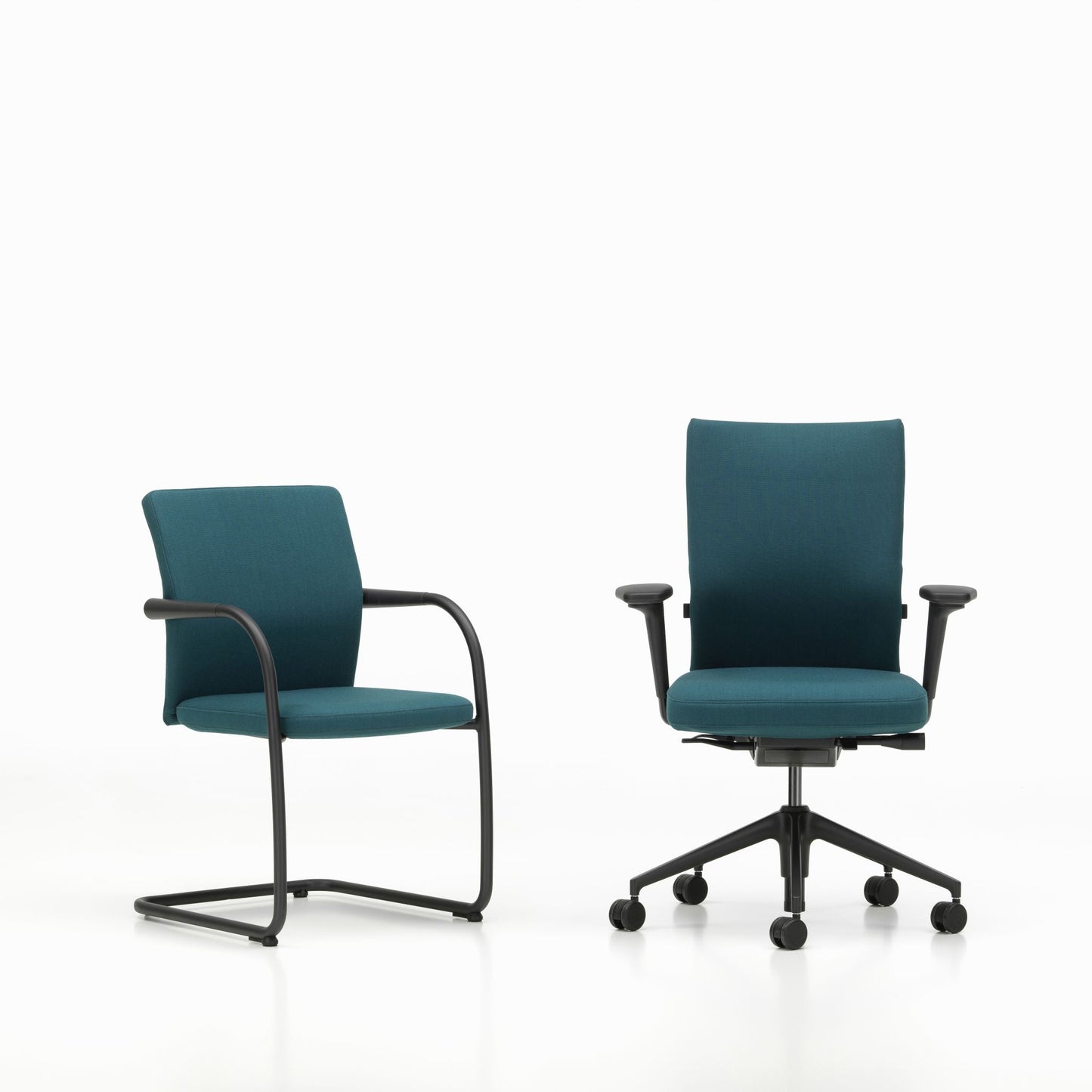 Vitra ID Visitor Soft Freischwinger Vollpolster Stoff / Leder stapelbar optional