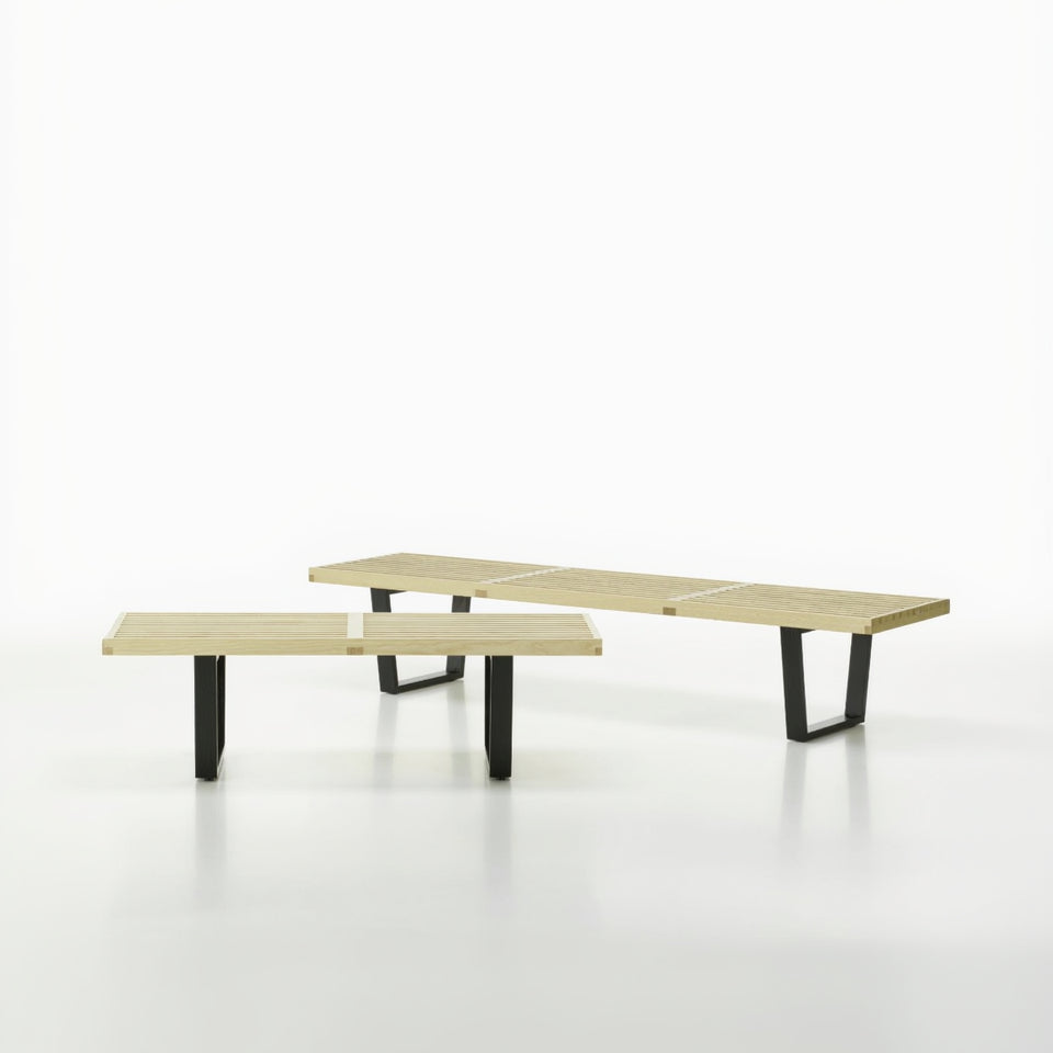 Vitra Nelson Bench Sitzbank Esche Natur/Schwarz
