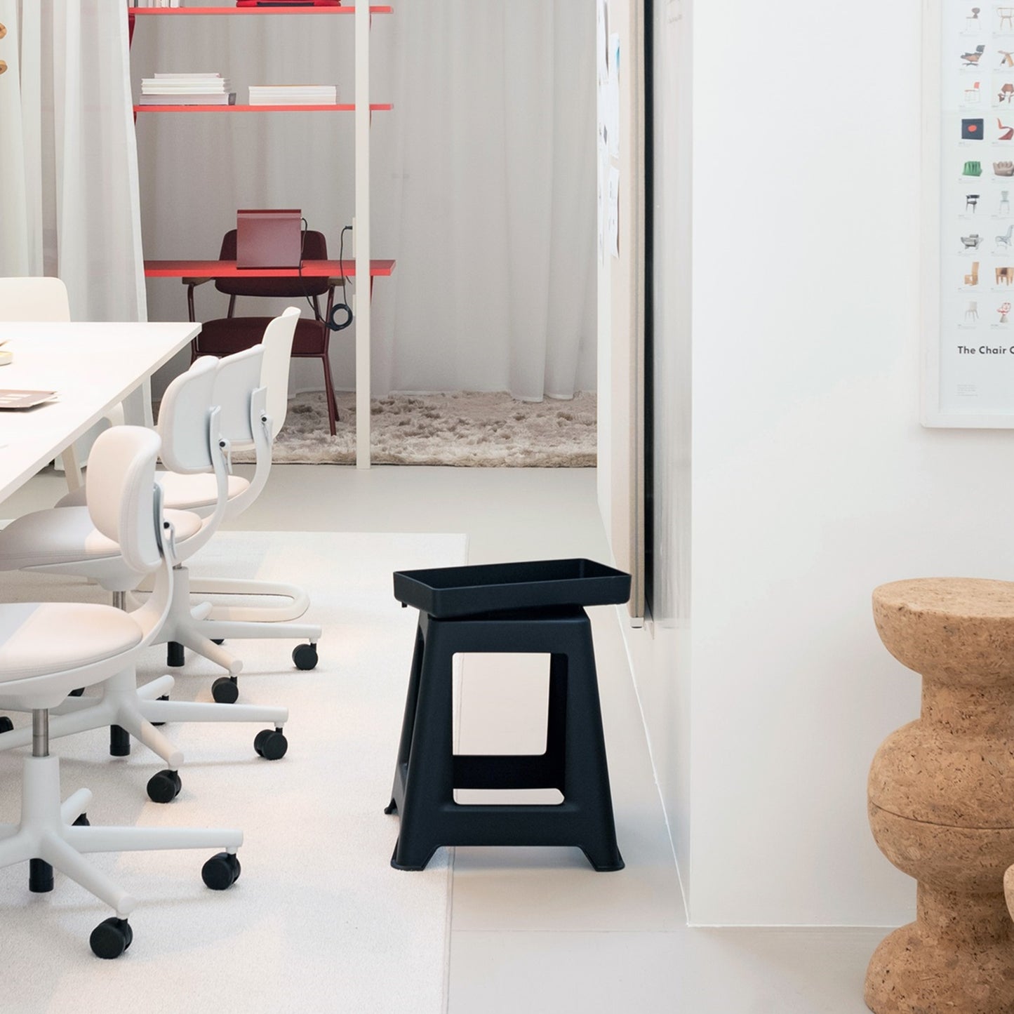 Vitra Chap RE Hocker Kunstsstoff recycelt - Farbe wählbar
