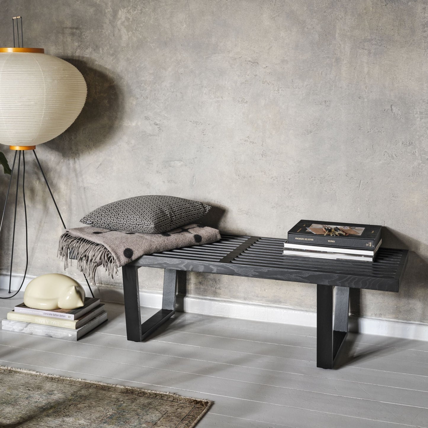 Vitra Nelson Bench Sitzbank Esche Natur/Schwarz