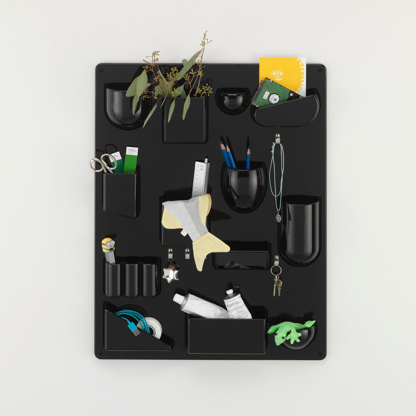 Vitra Uten.Silo RE II Aufbewahrungsstafel Kunststoff recycelt schwarz