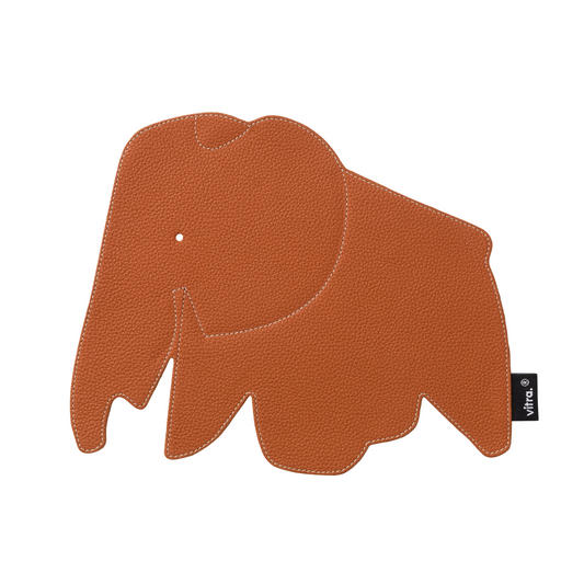Vitra Eames Elephant Pad Mousepad Leder cognac