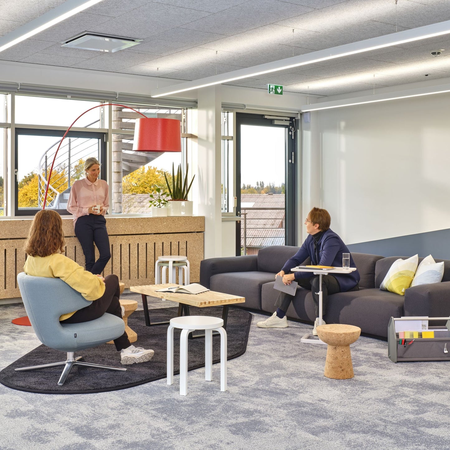 Vitra Cork Family Jasper Morrison Hocker Beistelltisch rund