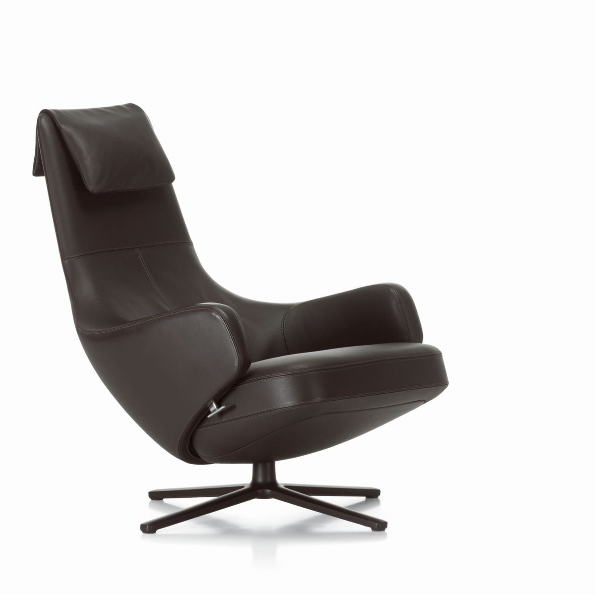 Vitra Repos Loungesessel drehbar mit Ottoman hoher Sessel & Hocker