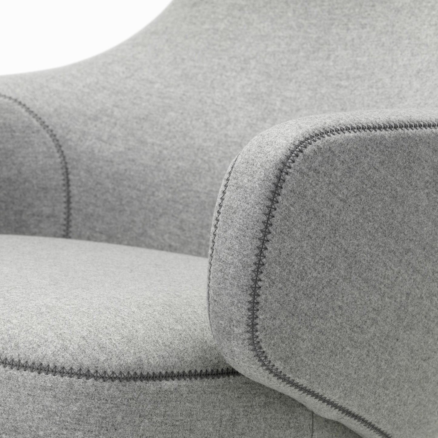 Vitra Repos Loungesessel drehbar mit Ottoman hoher Sessel & Hocker