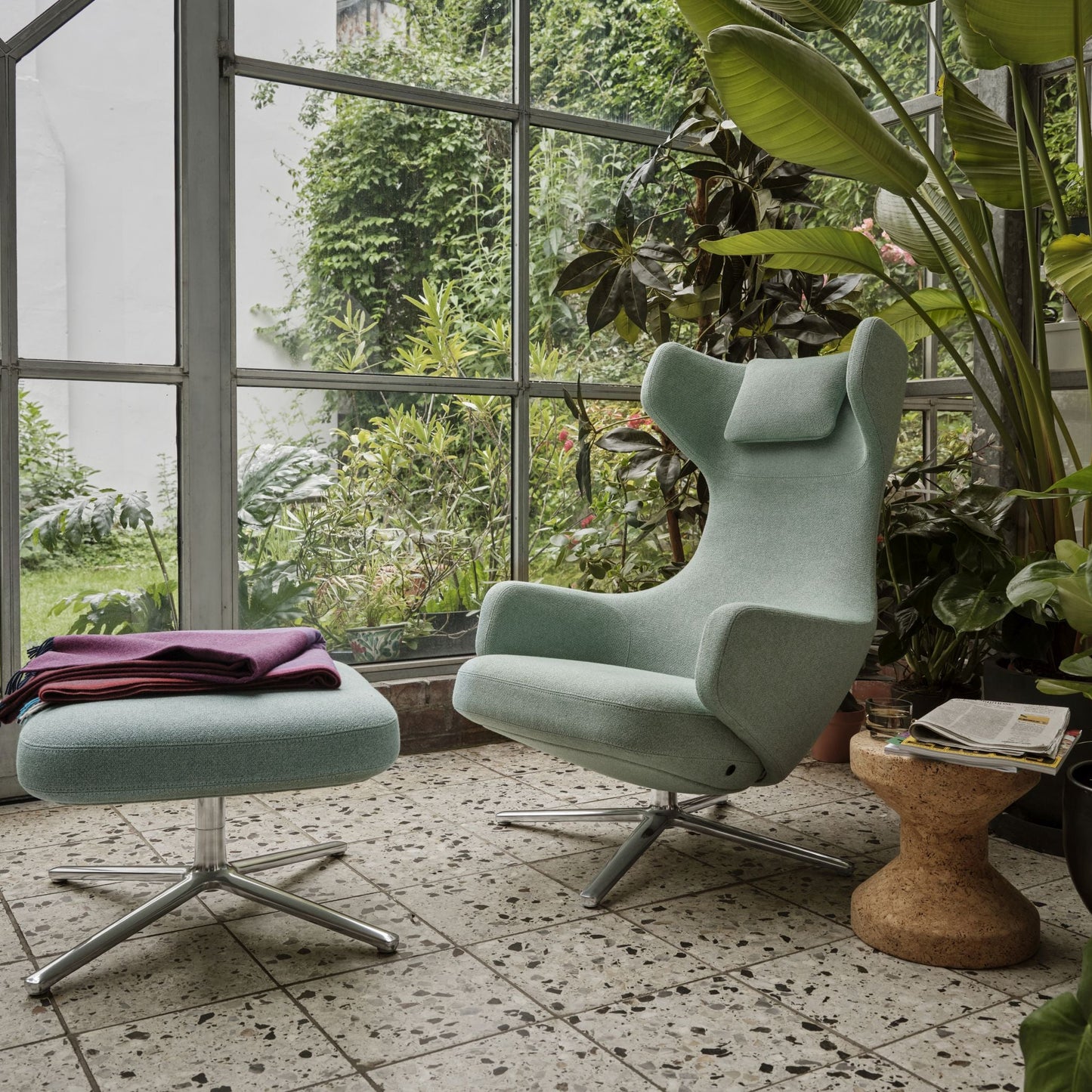 Vitra Cork Family Jasper Morrison Hocker Beistelltisch rund