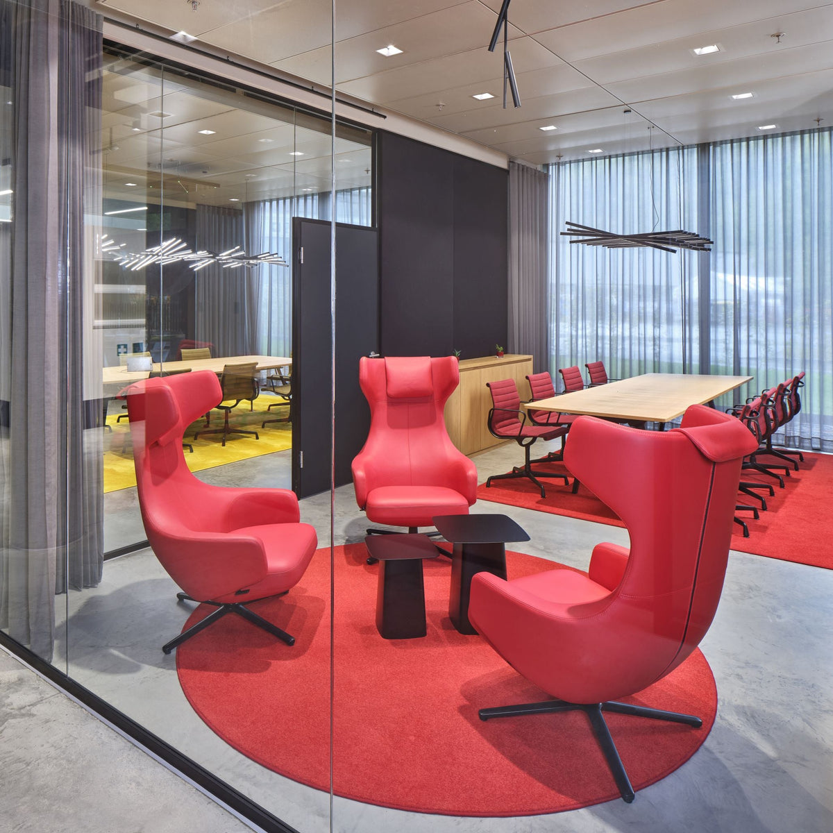 Vitra Grand Repos Loungesessel drehbar Ohrensessel einzeln Synchronmechanik