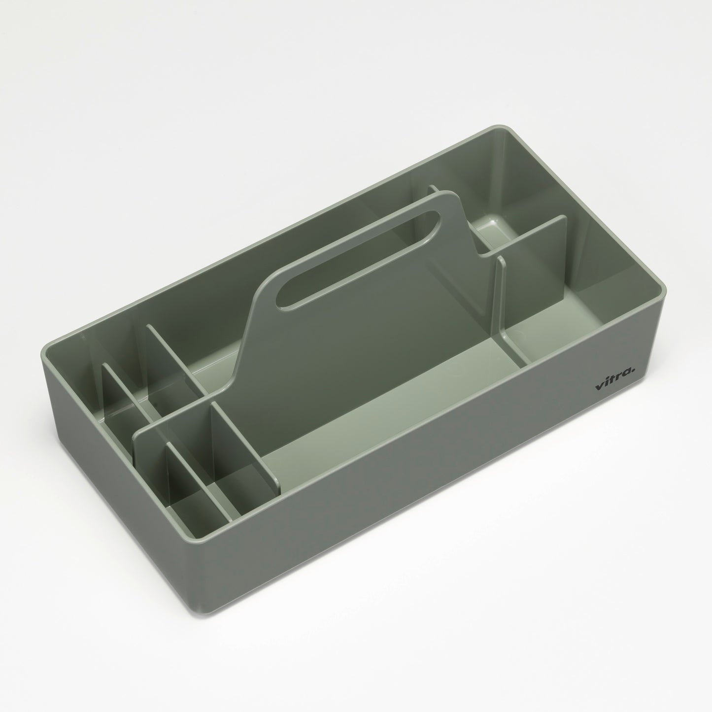 Vitra Toolbox RE Aufbewahrungsbox Kunststoff recycelt moosgrau