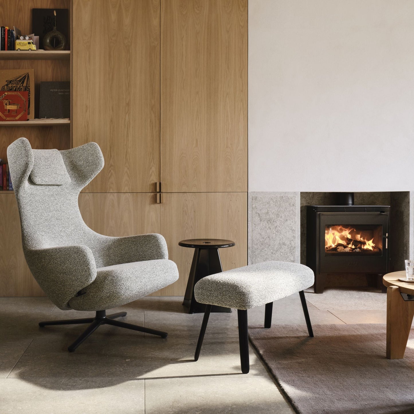 Vitra Repos Panchina Fußbank einzeln Vierfuß-Gestell