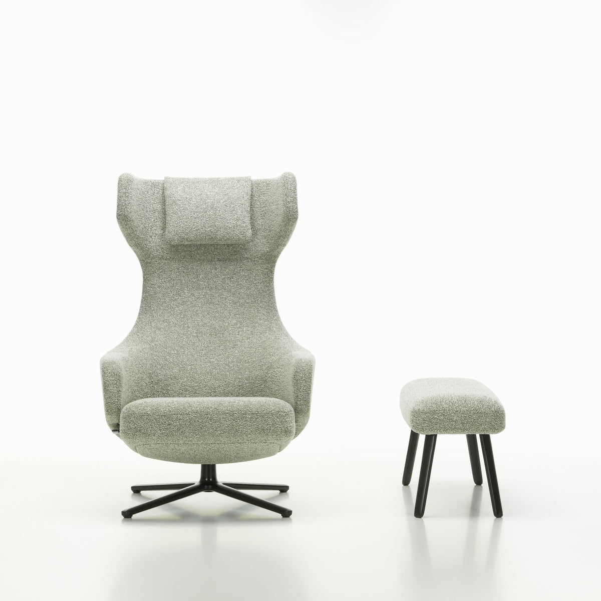 Vitra Repos Panchina Fußbank einzeln Vierfuß-Gestell