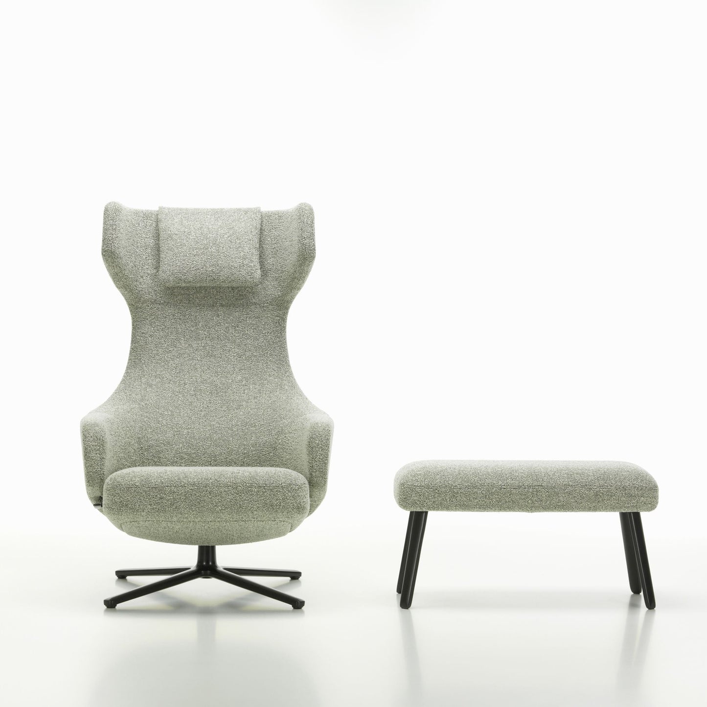 Vitra Repos Panchina Fußbank einzeln Vierfuß-Gestell