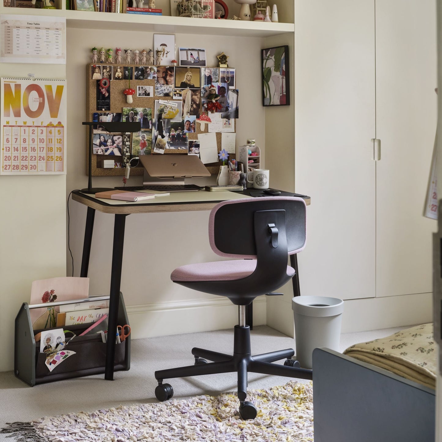 Vitra Happy Bin L Papierkorb groß rund mit abnehmbarem Ring