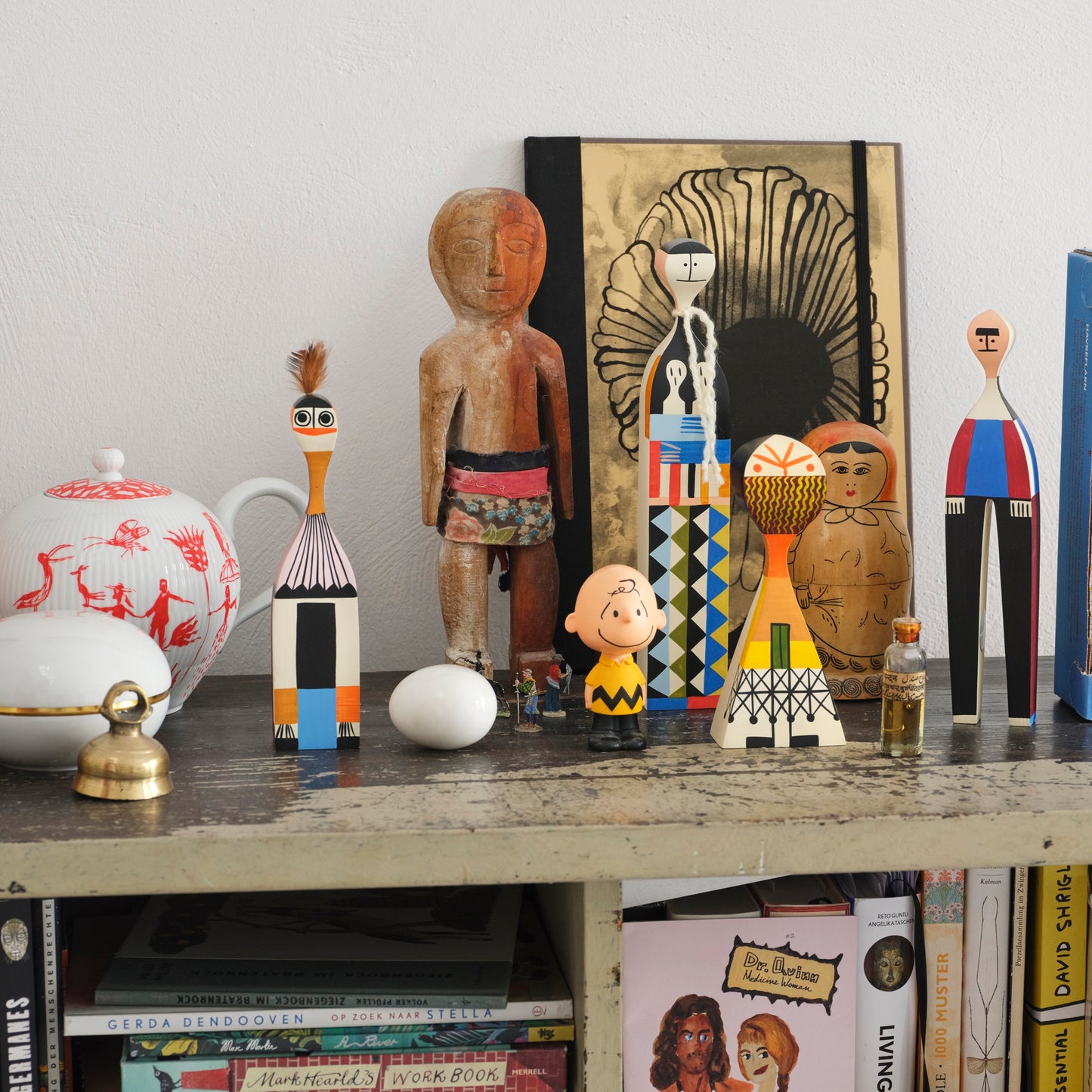 Vitra Wooden Dolls No. 11 exklusive limitierte Holzfigur bunt bemalt