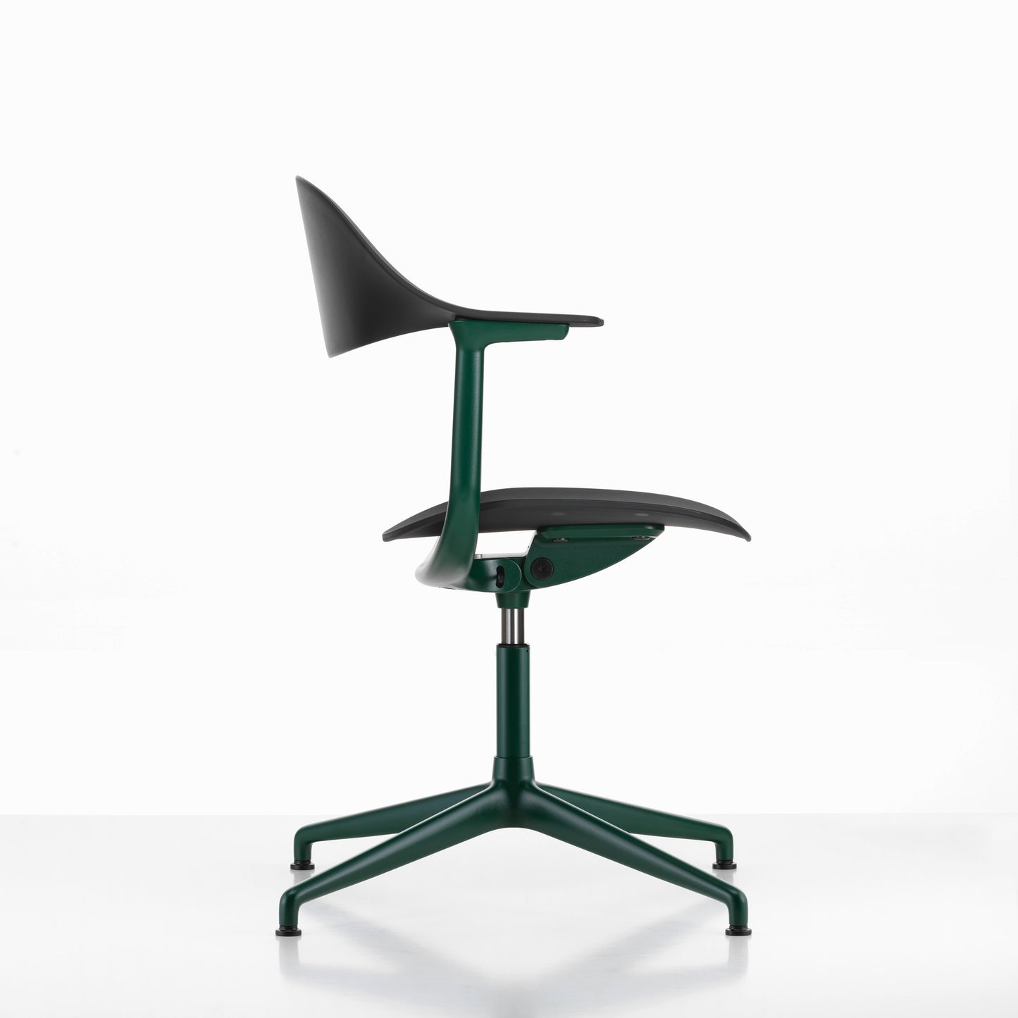 Vitra Mynt Bürostuhl Sitz + Rücken Kunststoff basic dark RE 4-Stern-Aluminiumfuß