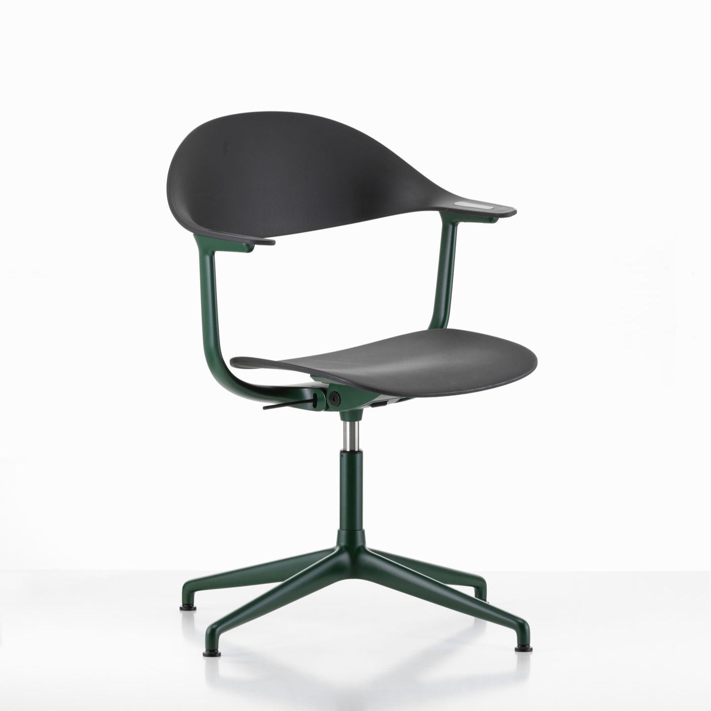 Vitra Mynt Bürostuhl Sitz + Rücken Kunststoff basic dark RE 4-Stern-Aluminiumfuß
