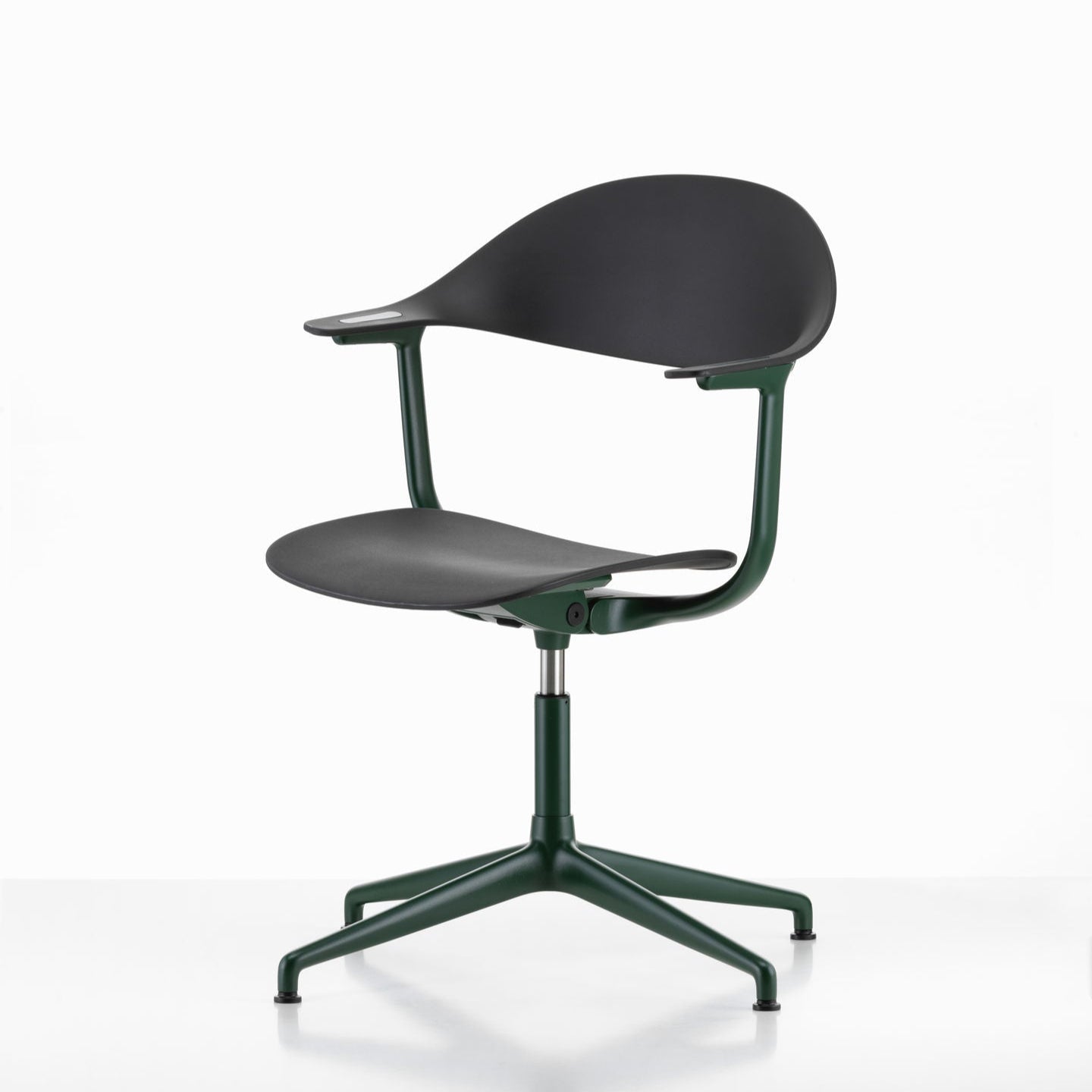 Vitra Mynt Bürostuhl Sitz + Rücken Kunststoff basic dark RE 4-Stern-Aluminiumfuß