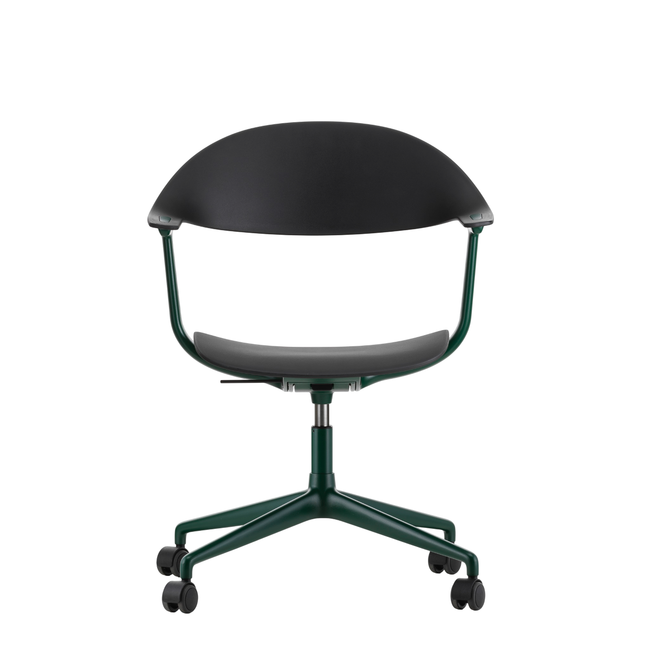 Vitra Mynt Bürostuhl Sitz + Rücken Kunststoff basic dark RE 4-Stern-Aluminiumfuß