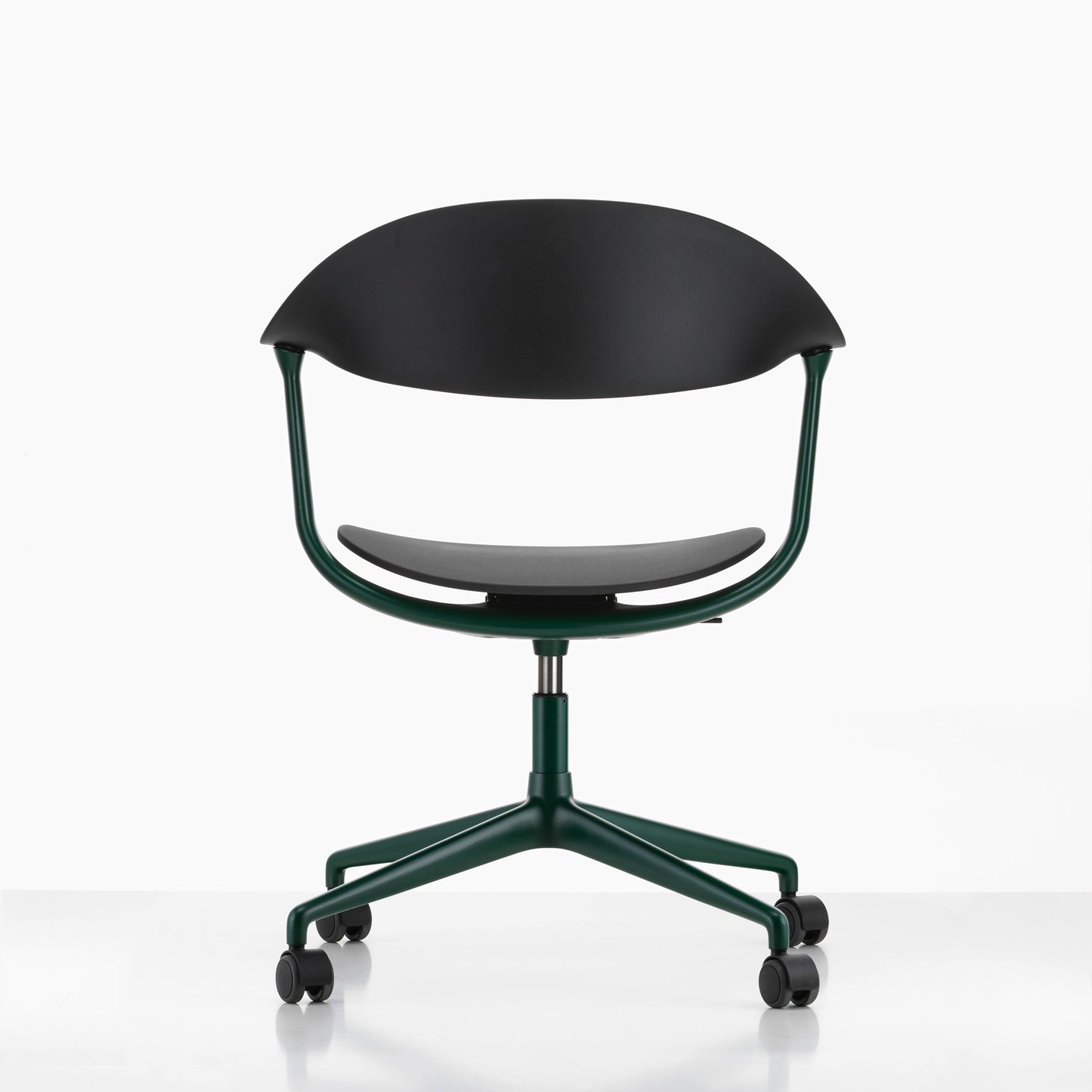 Vitra Mynt Bürostuhl Sitz + Rücken Kunststoff basic dark RE 4-Stern-Aluminiumfuß