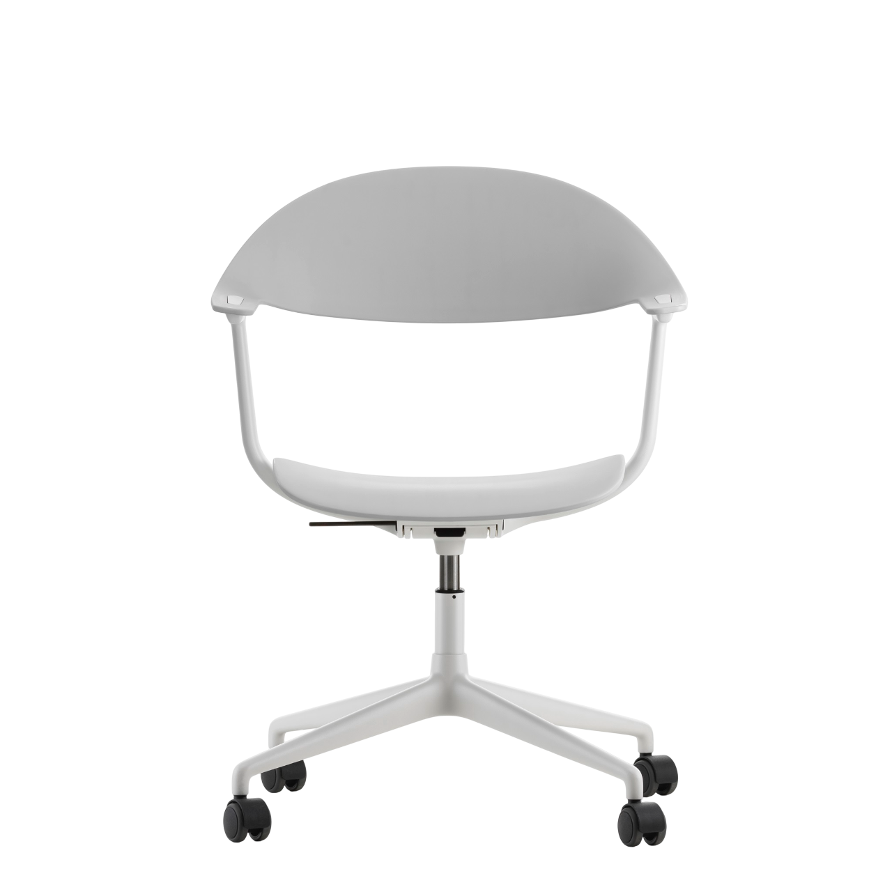 Vitra Mynt Bürostuhl Sitz + Rücken Kunststoff grau RE 4-Stern-Aluminiumfuß