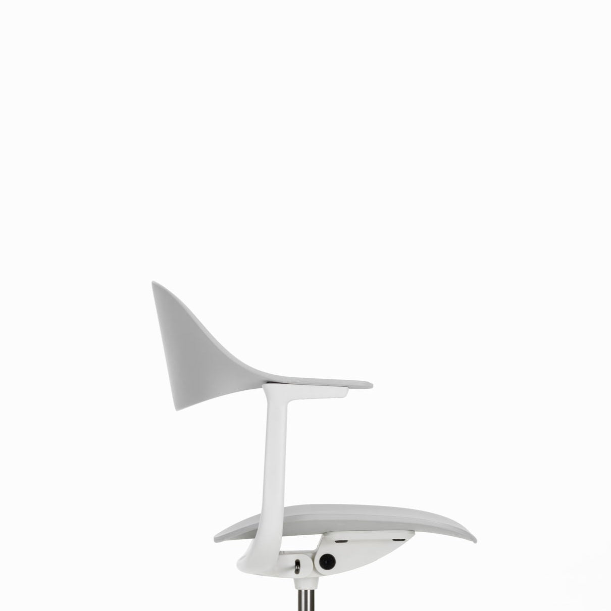 Vitra Mynt Bürostuhl Sitz + Rücken Kunststoff grau RE 5-Stern-Fuß