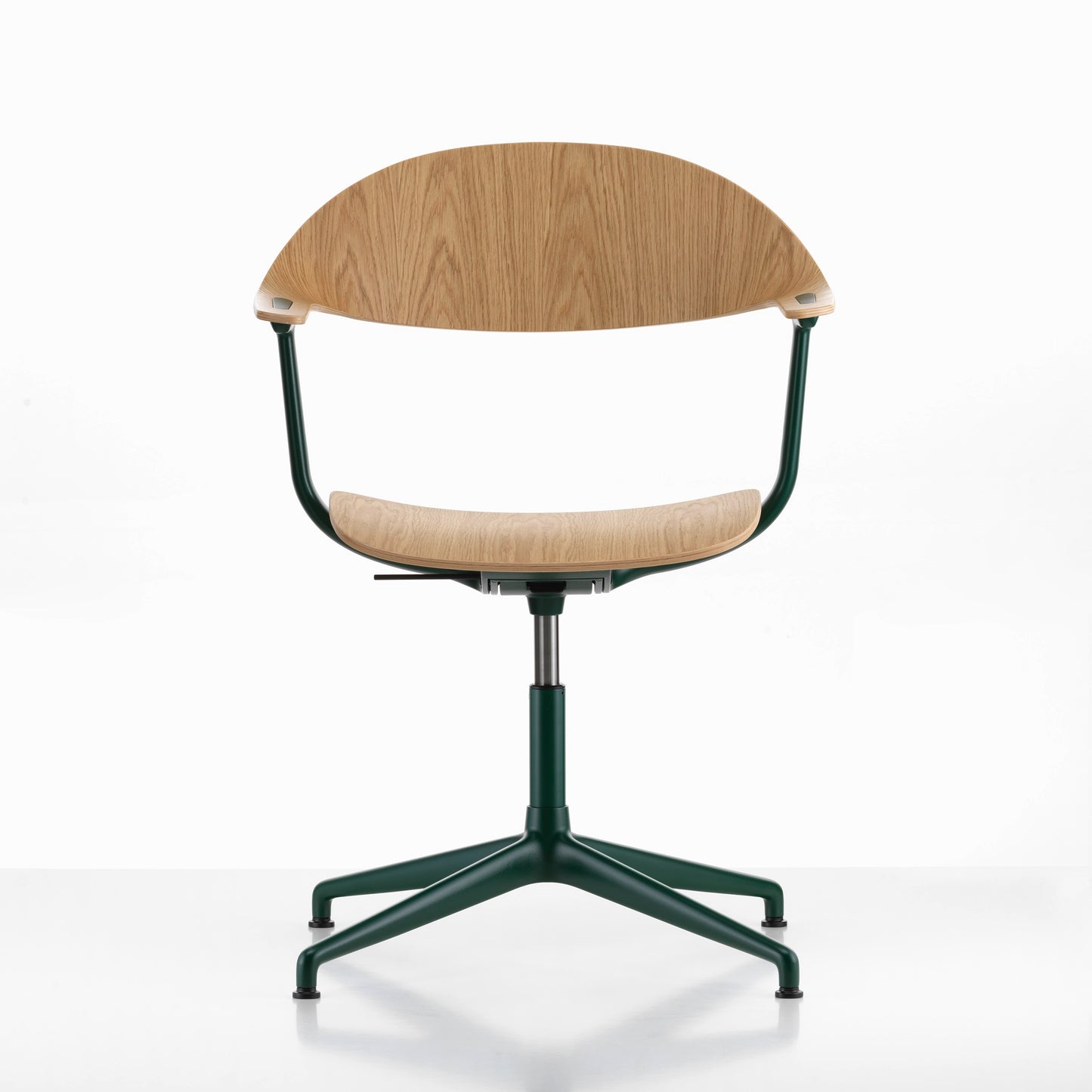 Vitra Mynt Bürostuhl Eiche natur 4-Stern-Aluminiumfuß