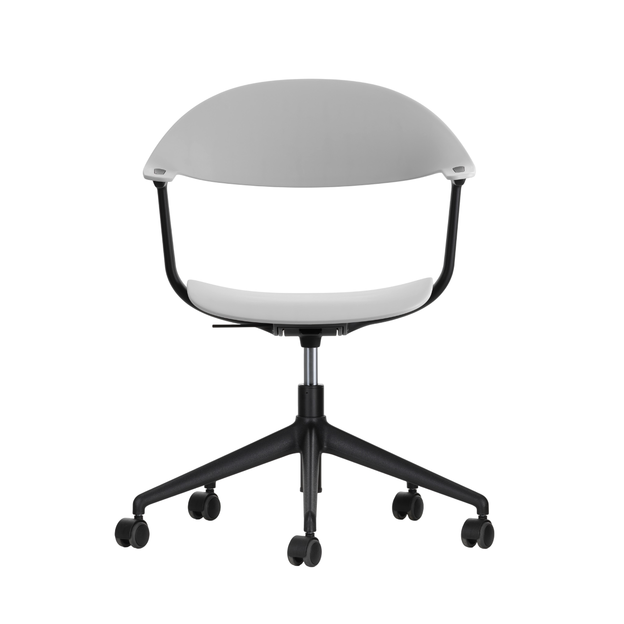 Vitra Mynt Bürostuhl Sitz + Rücken Kunststoff grau RE 5-Stern-Fuß