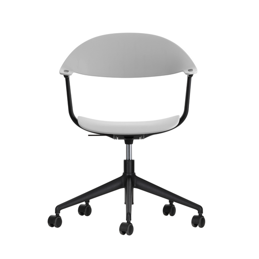 Vitra Mynt Bürostuhl Sitz + Rücken Kunststoff grau RE 5-Stern-Fuß