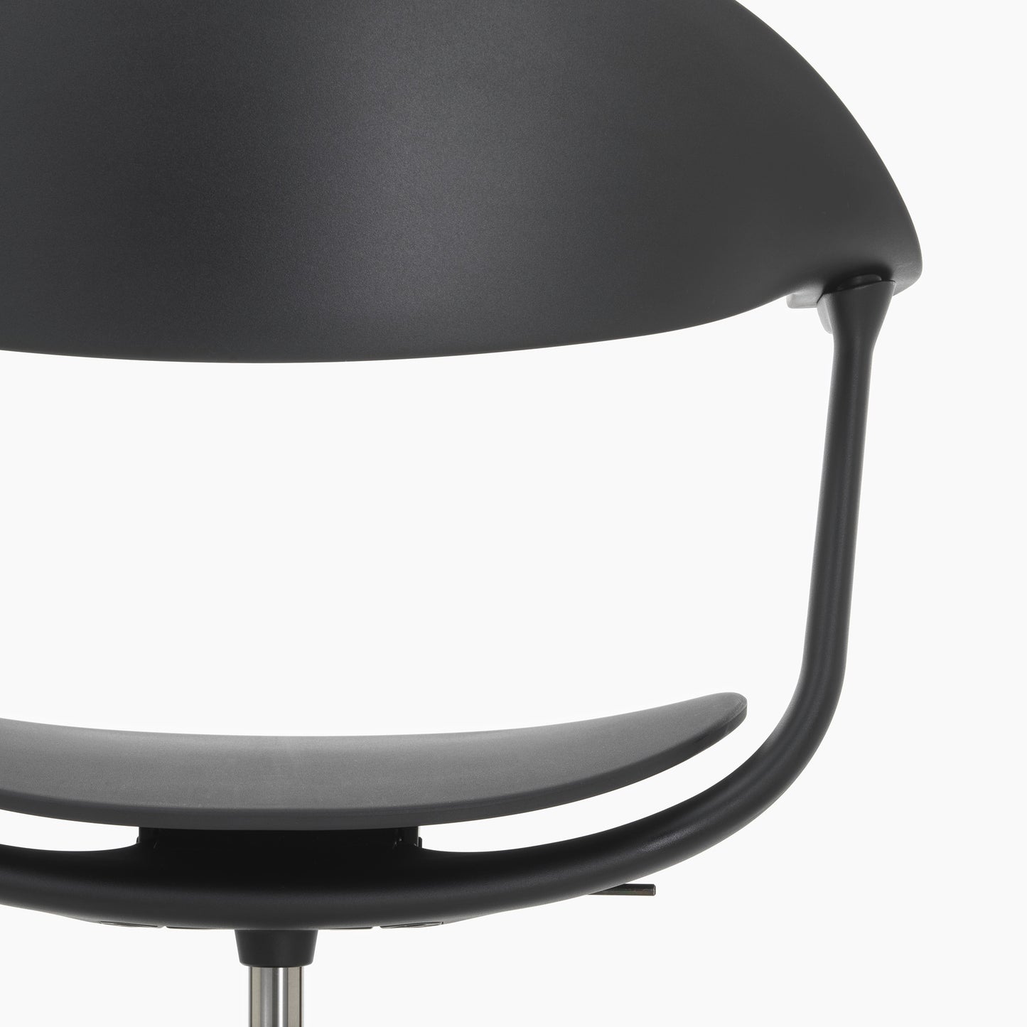 Vitra Mynt Bürostuhl Sitz + Rücken Kunststoff basic dark RE 4-Stern-Aluminiumfuß