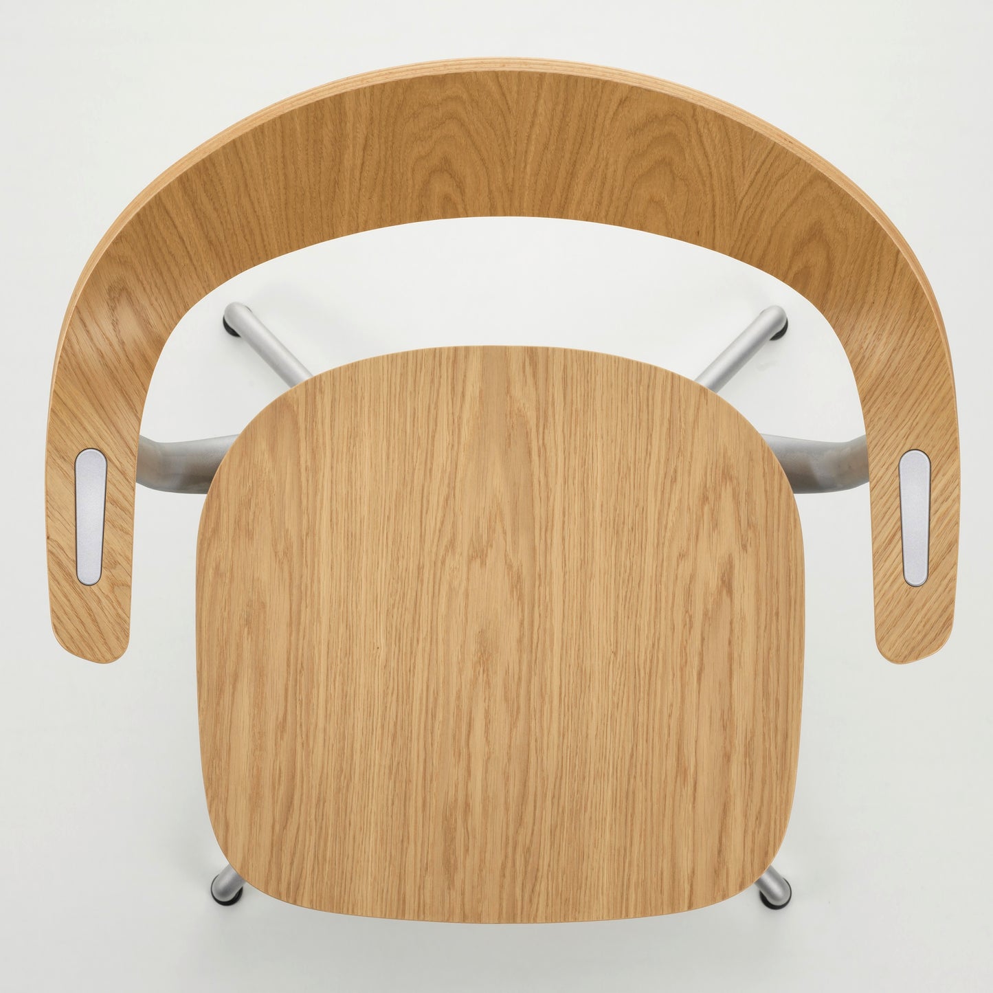 Vitra Mynt Bürostuhl Eiche natur 4-Stern-Aluminiumfuß