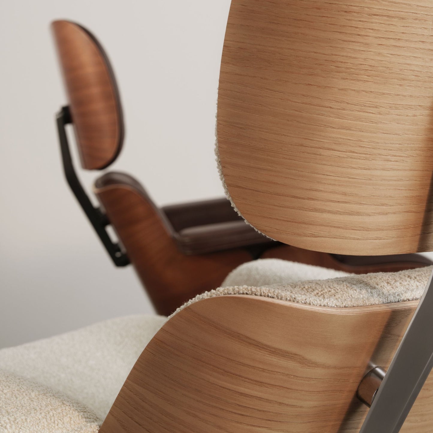 Vitra Eames Lounge Chair & Ottoman Relax-Sessel mit Hocker Stoff / Leder