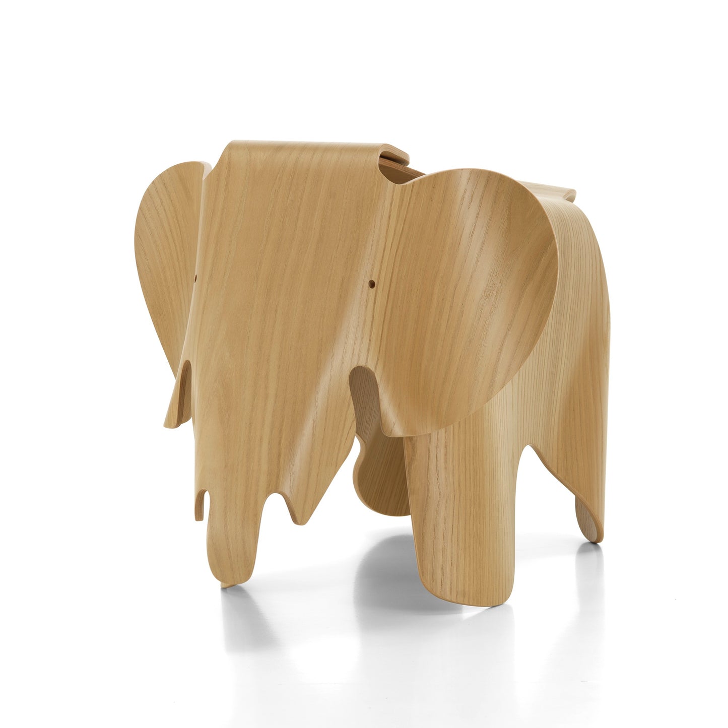 Eames Elephant Plywood Echtholz Hocker Sitzobjekt Nussbaum / Kastanie