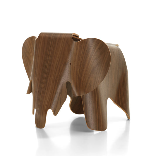Eames Elephant Plywood Echtholz Hocker Sitzobjekt Nussbaum / Kastanie