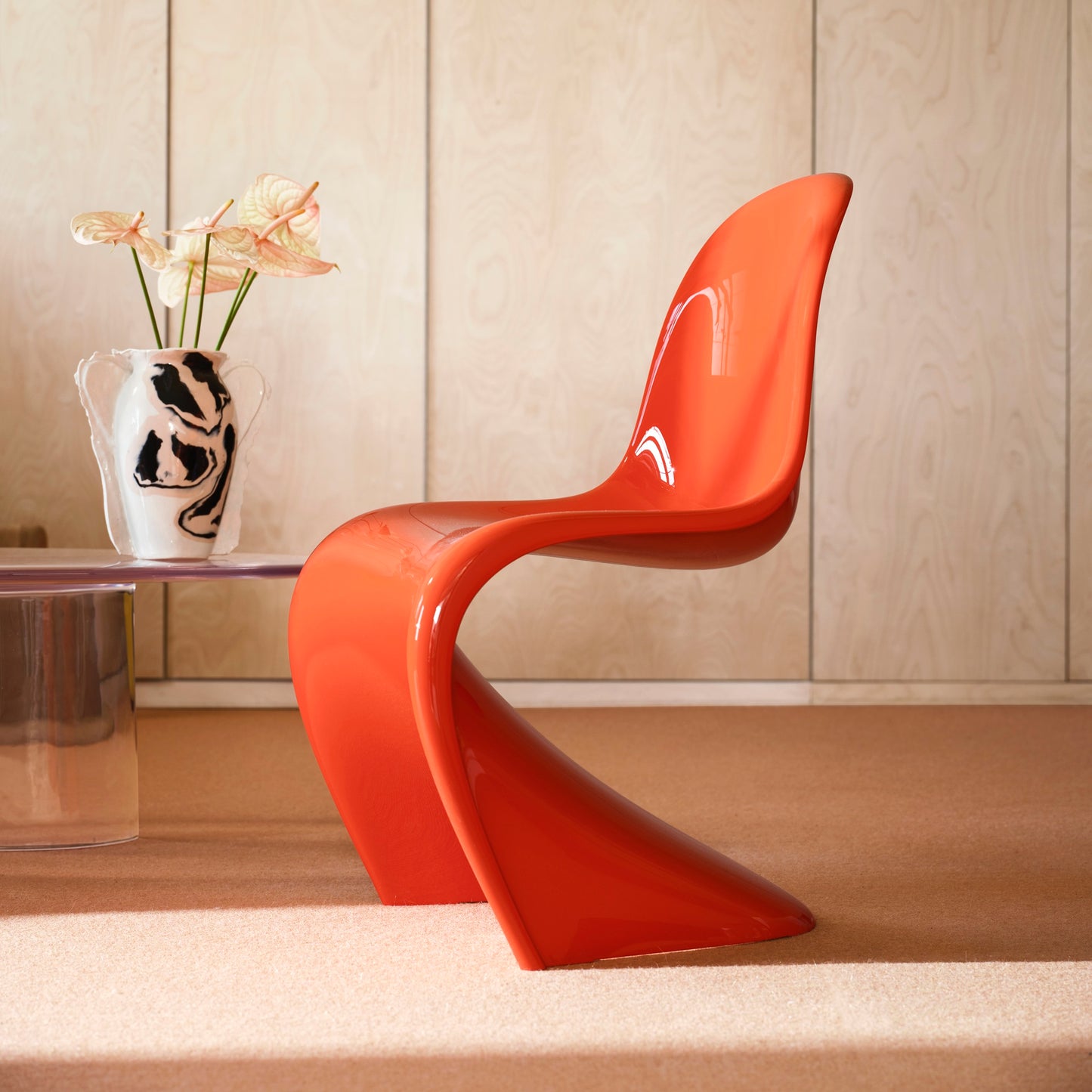 Vitra Panton Chair Classic Stuhl glänzend lackiert Originalversion