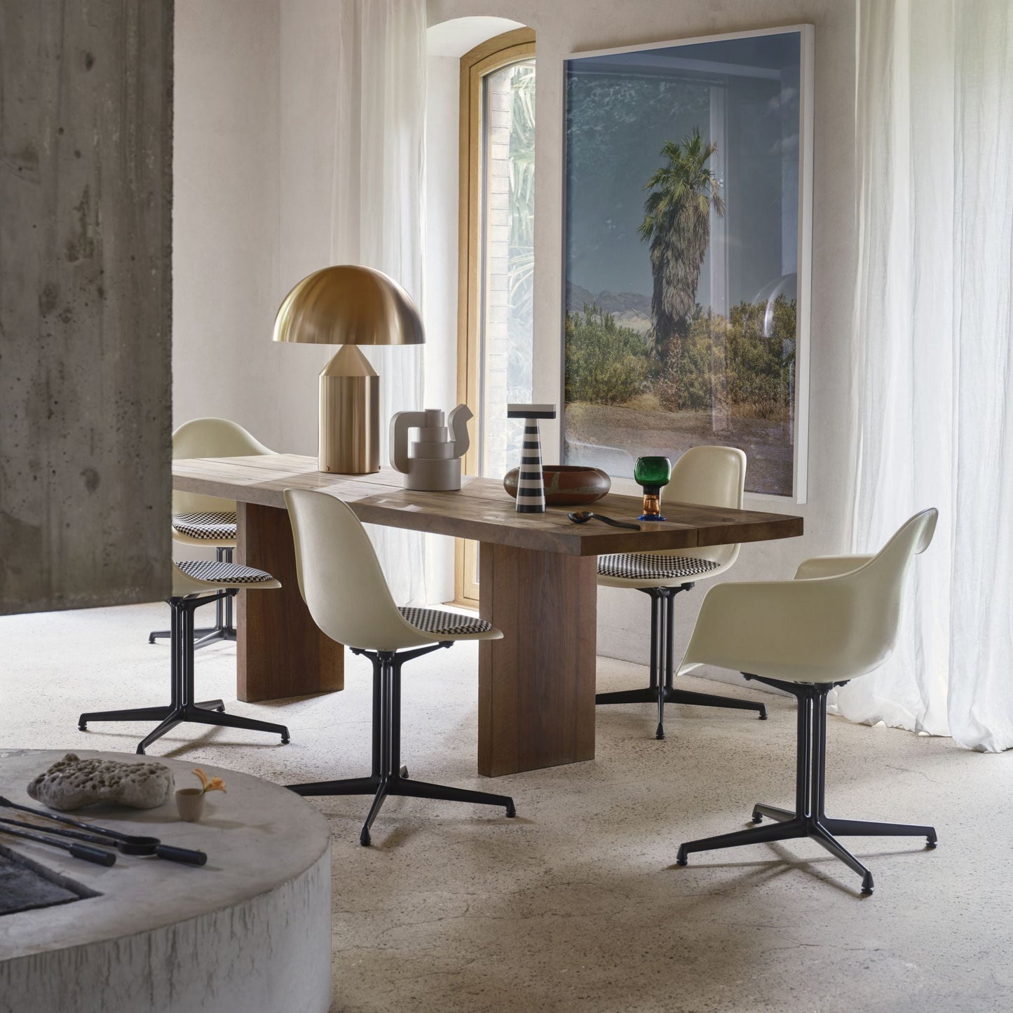 Vitra Eames Plastic Side Chair DSL RE Kunststoff recycelt La Fonda Base