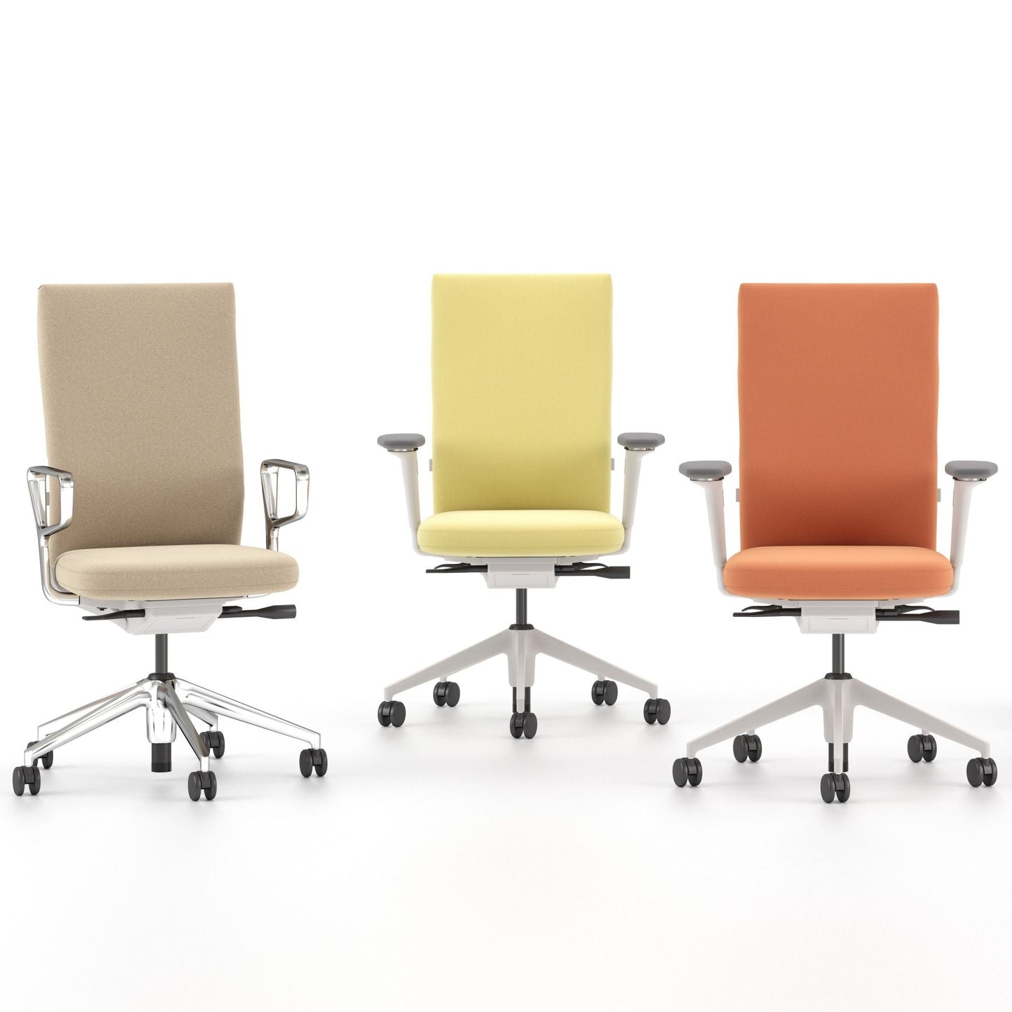 Vitra ID Soft L Bürostuhl hohe Rückenlehne gepolstert Bezug Volo