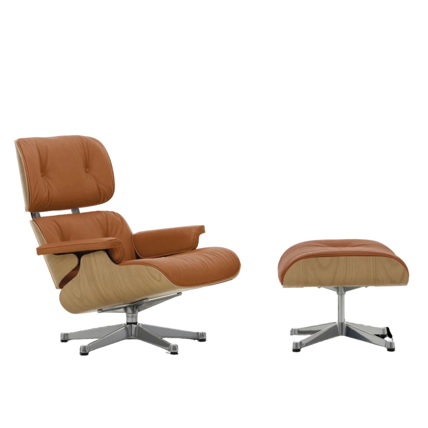 Vitra Eames Lounge Chair & Ottoman Relax-Sessel mit Hocker Stoff / Leder
