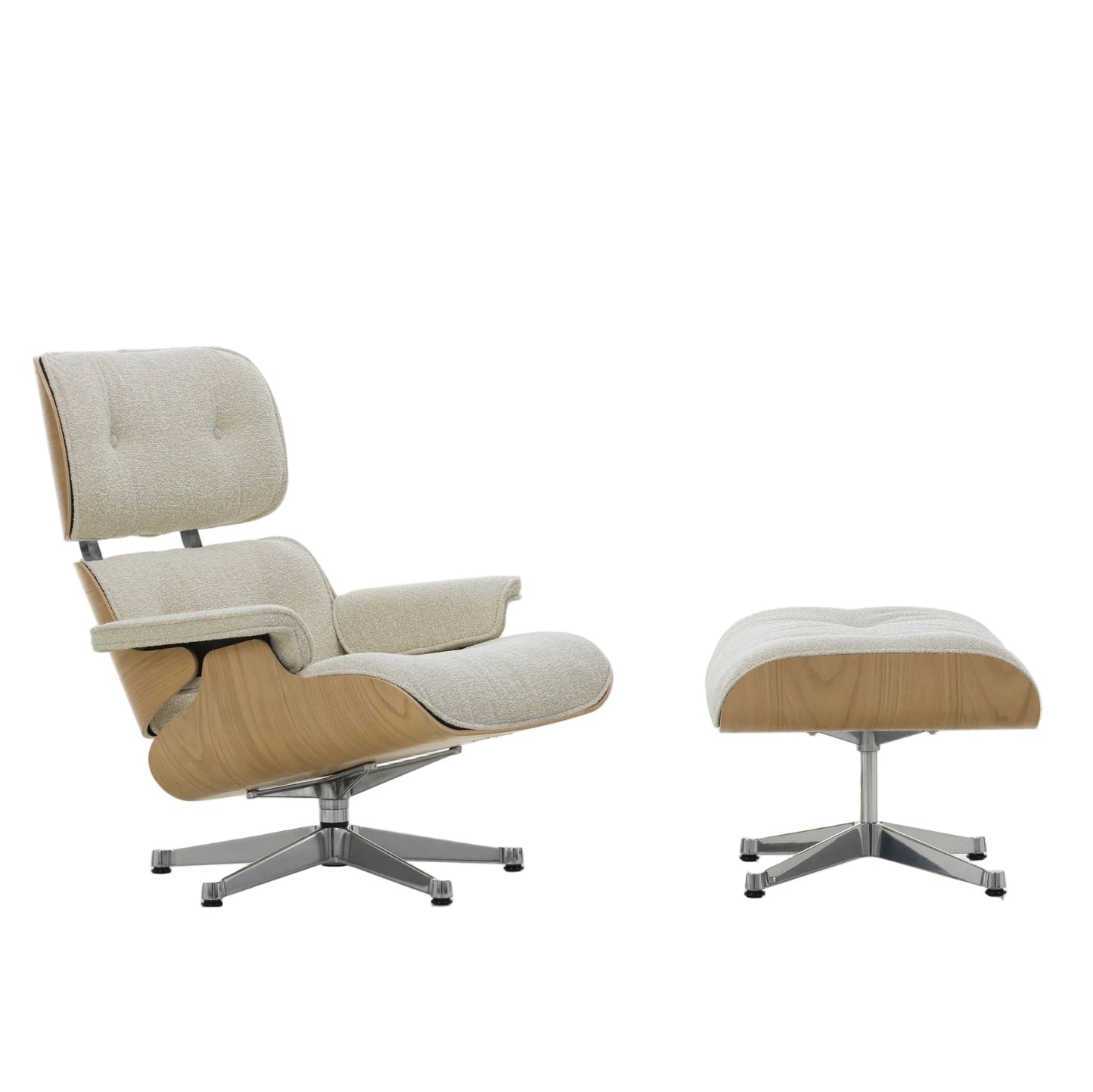 Vitra Eames Lounge Chair & Ottoman Relax-Sessel mit Hocker Stoff / Leder
