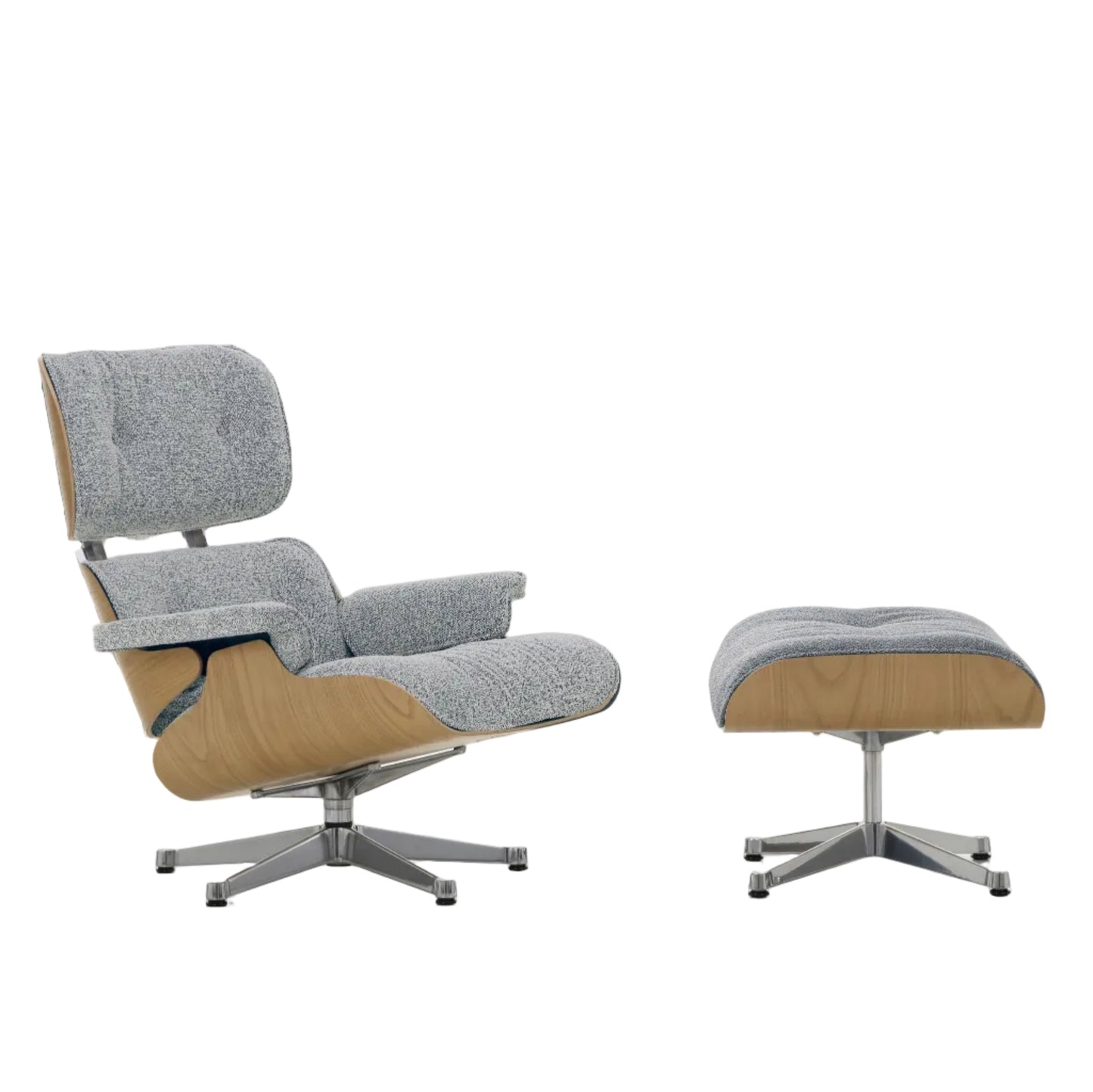 Vitra Eames Lounge Chair & Ottoman Relax-Sessel mit Hocker Stoff / Leder