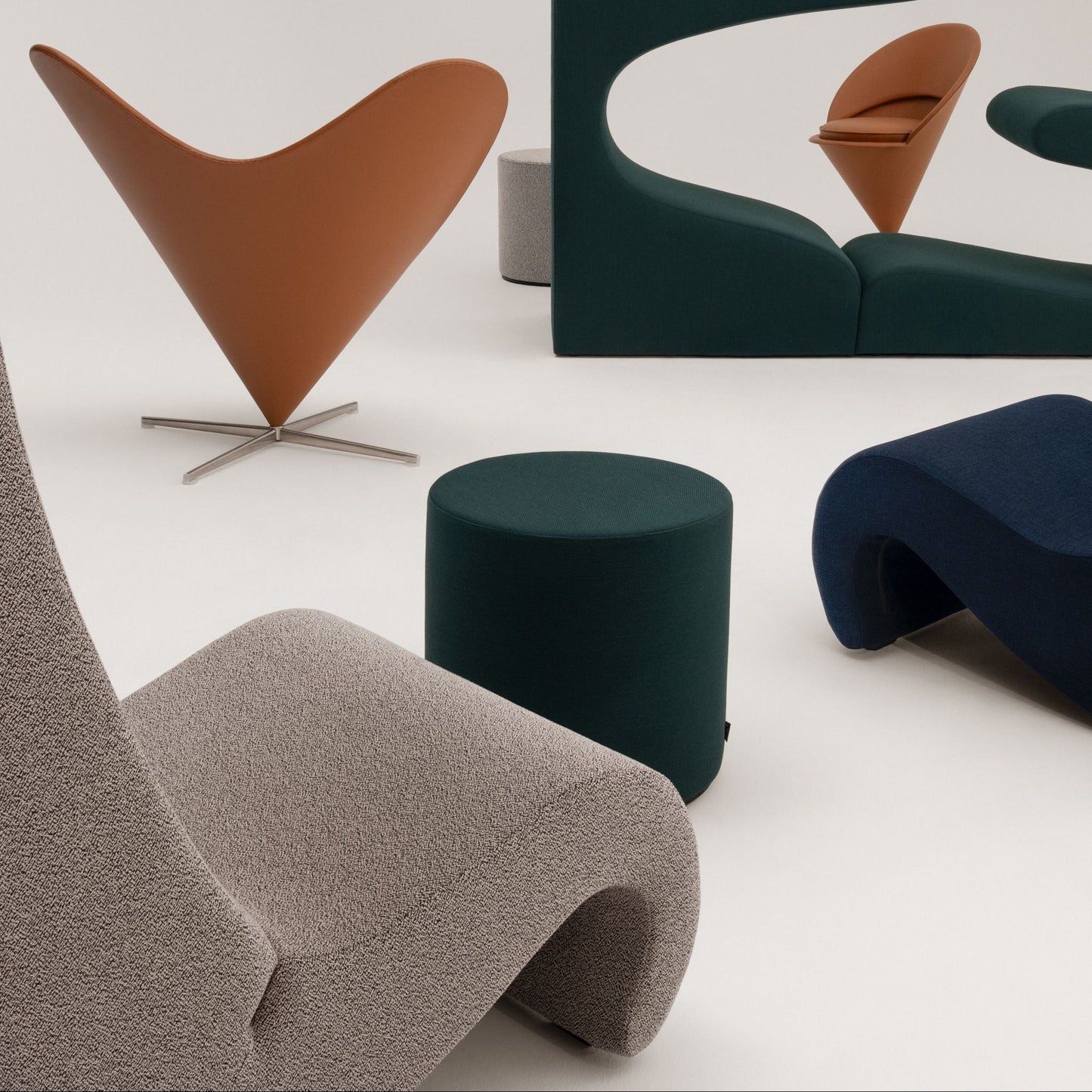 Vitra Visiona Stool Hocker Rund Design Verner Panton